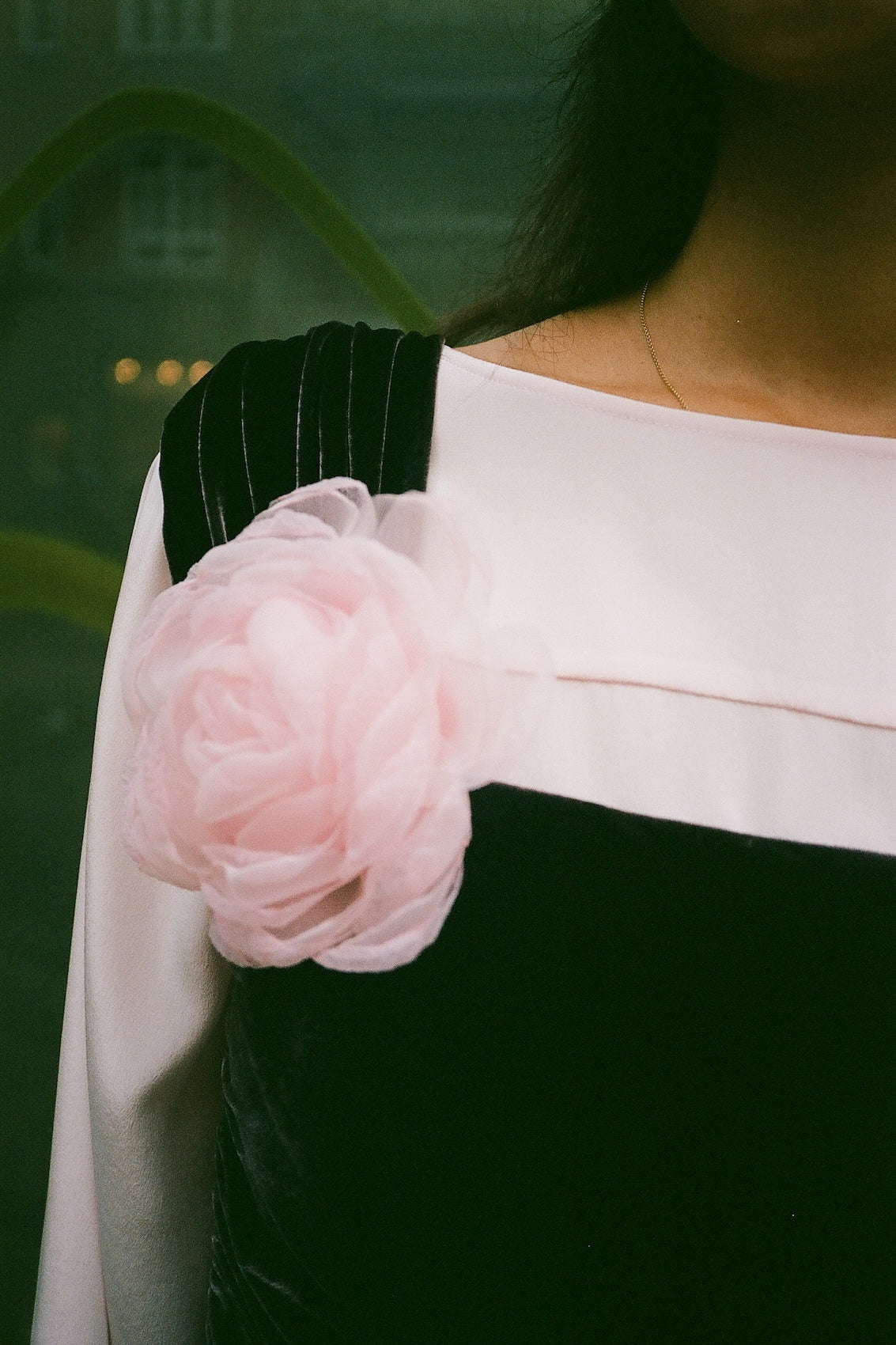 Tulle Rosie Brooch - Pale Pink