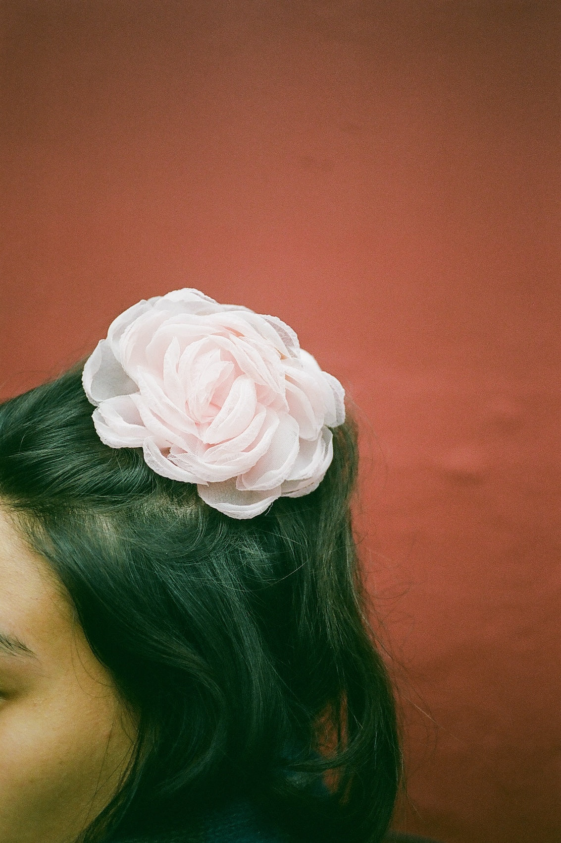 Tulle Rosie Hair Clip - Pale Pink