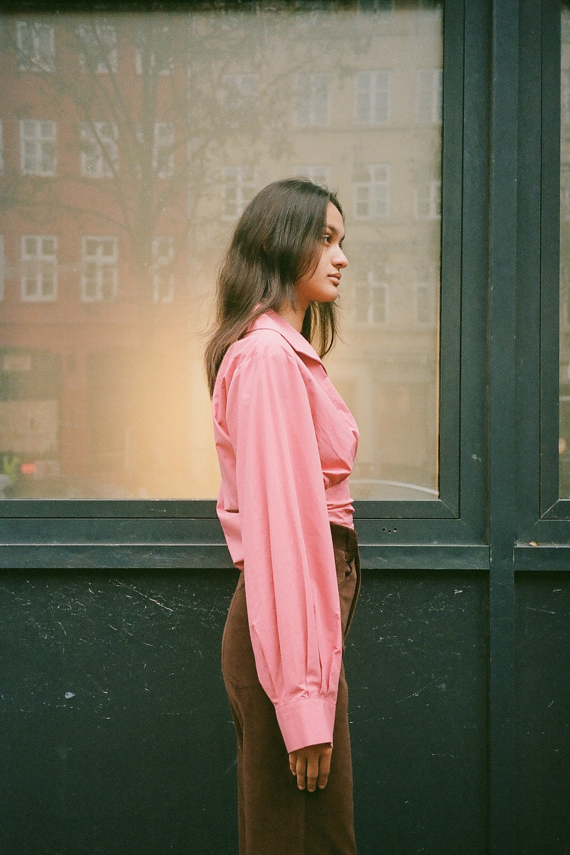 Nikita Blouse - Burgundy Poplin