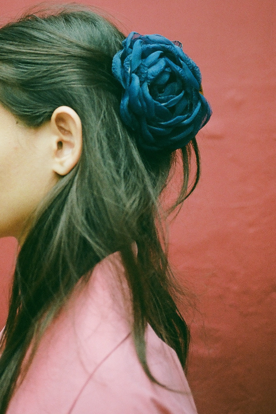 Tulle Rosie Hair Clip - Navy