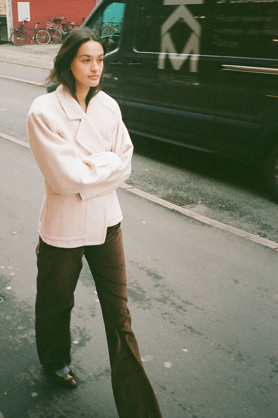 Annika Jacket - Pale Pink Tweed