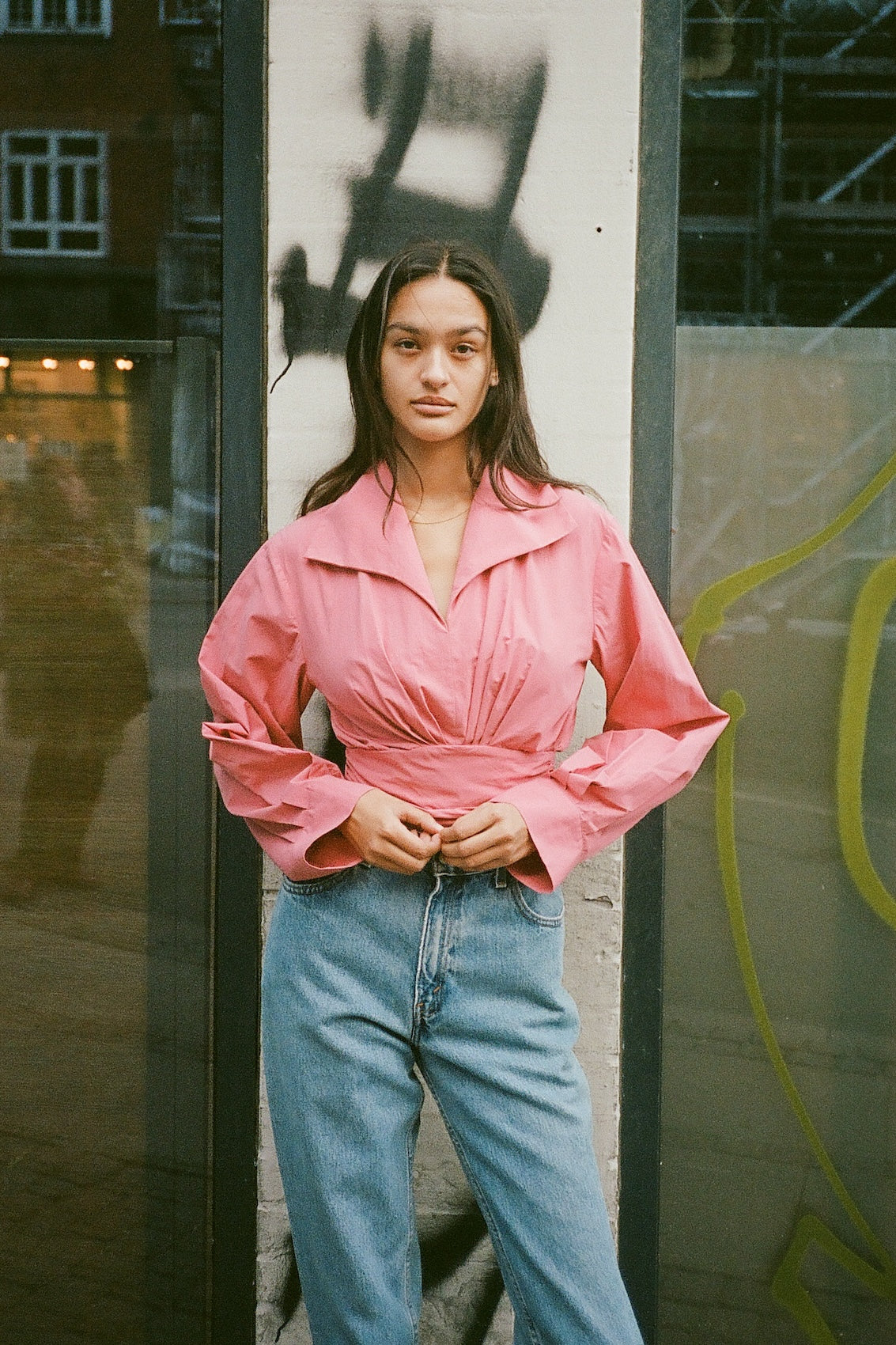 Nikita Blouse - Burgundy Poplin