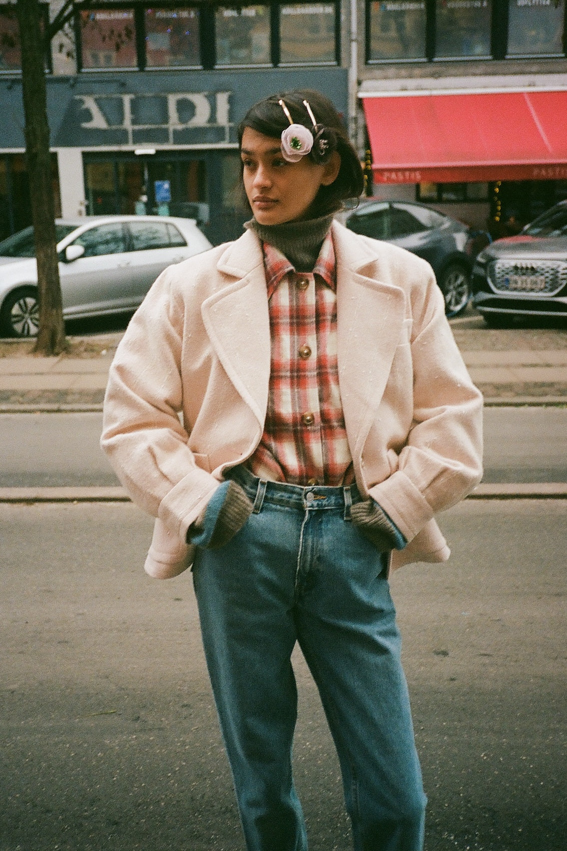 Annika Jacket - Pale Pink Tweed