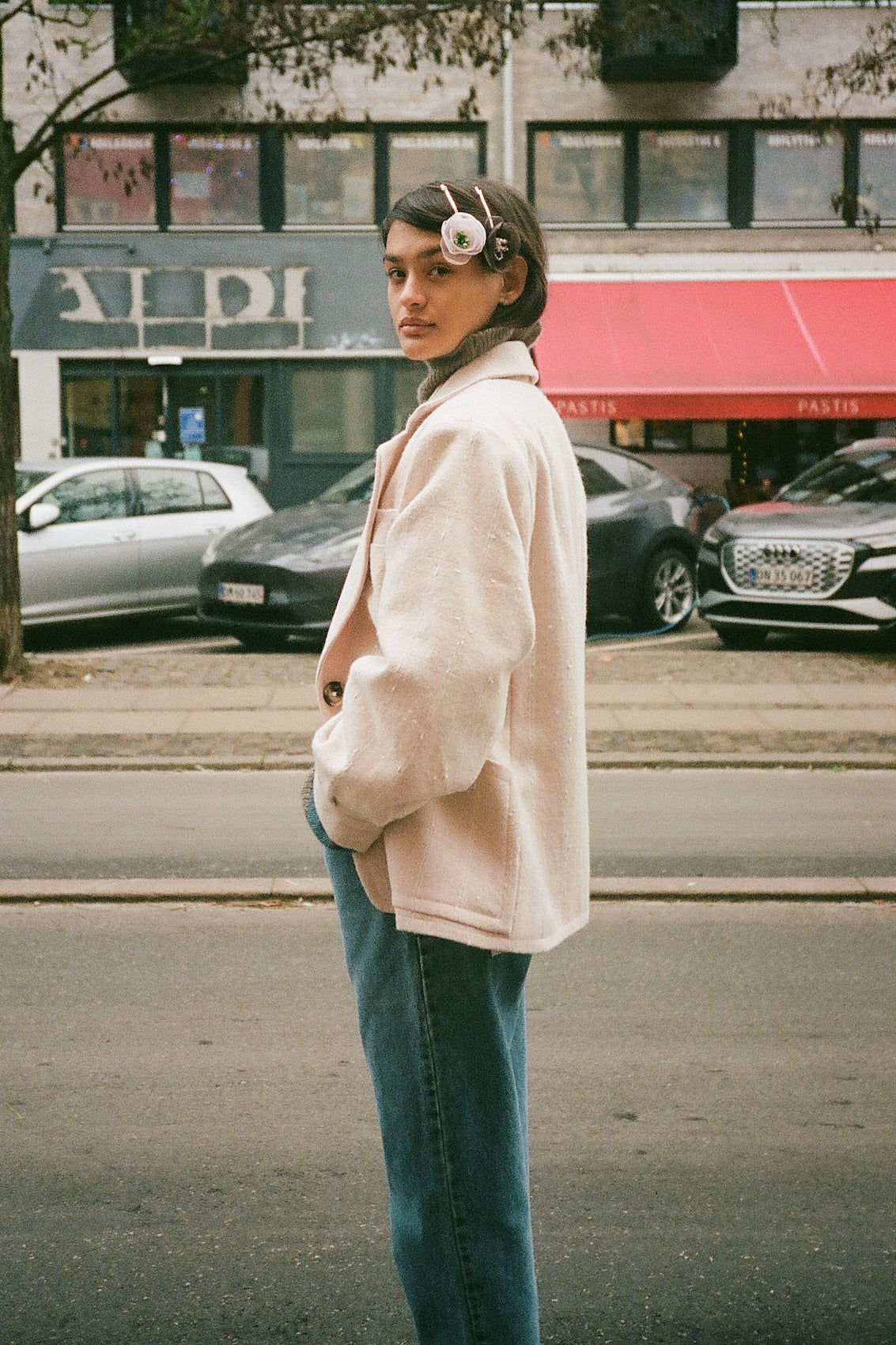 Annika Jacket - Pale Pink Tweed