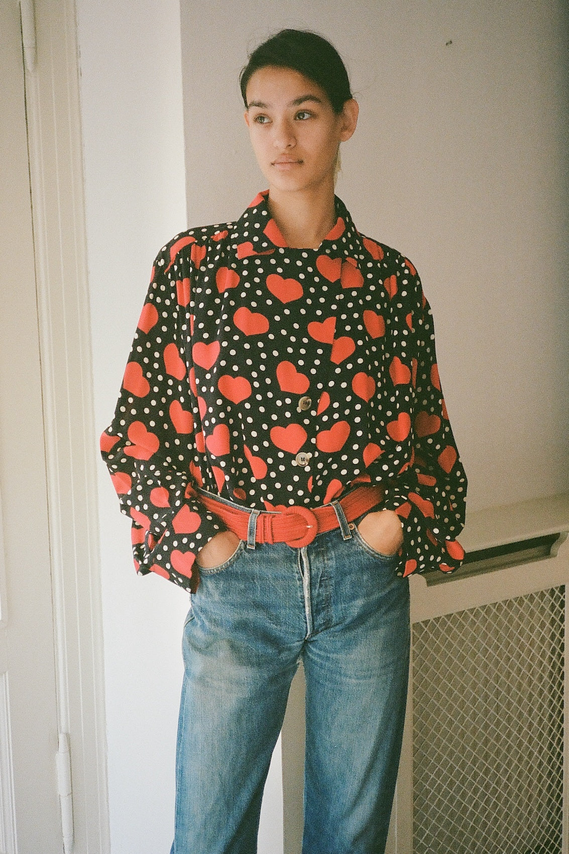 Bonsai Shirt - Black Heart Silk
