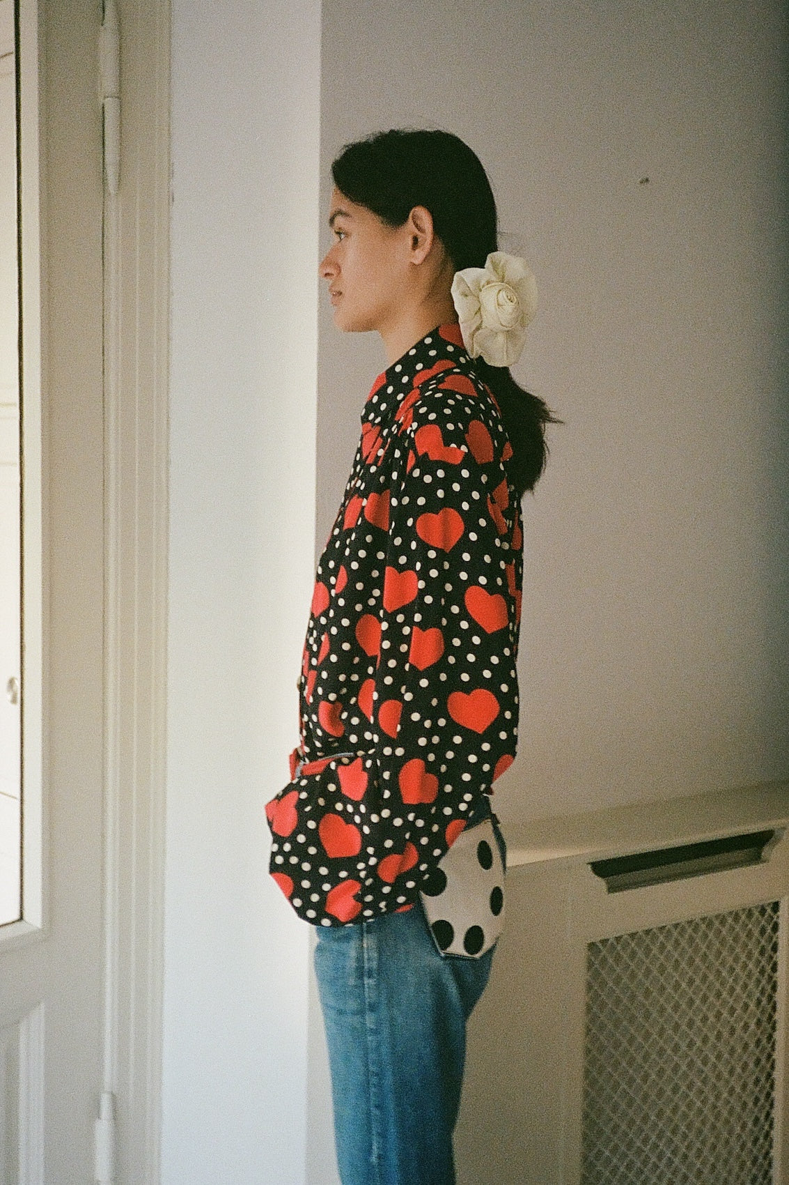 Bonsai Shirt - Black Heart Silk