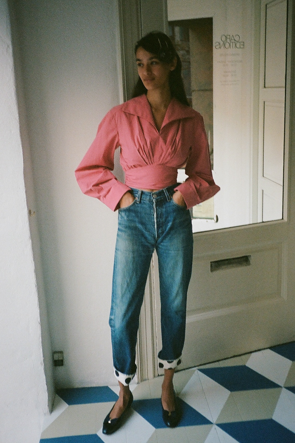 Nikita Blouse - Burgundy Poplin