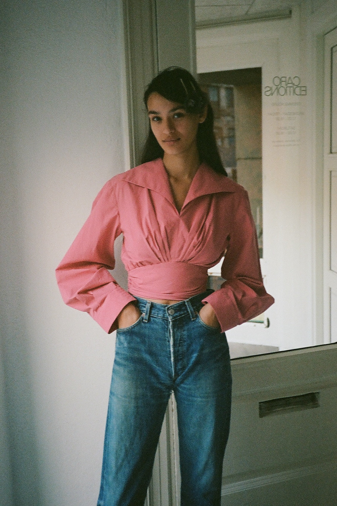 Nikita Blouse - Burgundy Poplin
