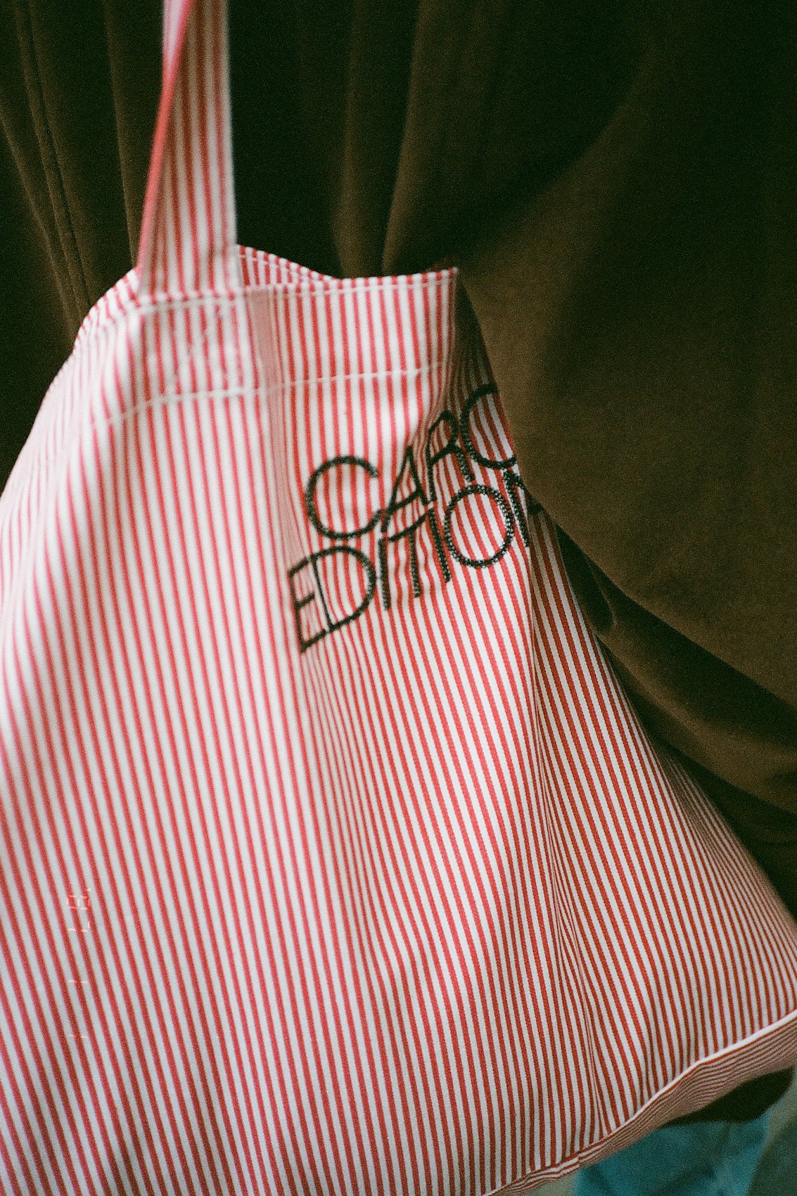 Tote Bag Large - Red White Stripe