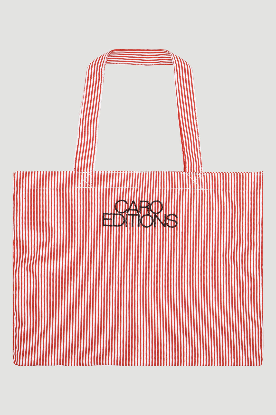 Tote Bag Medium - Red White Stripe