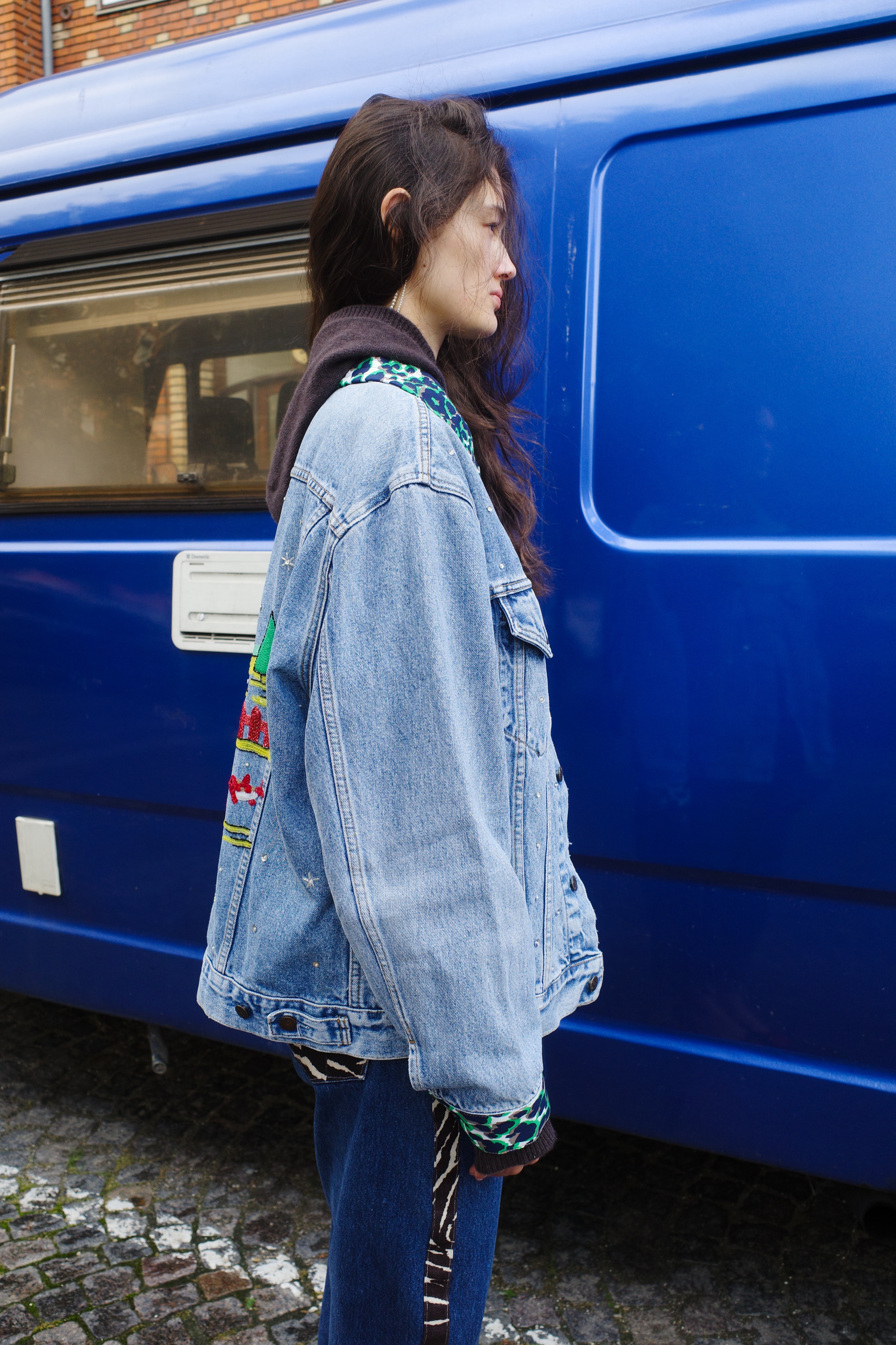 Upcycled Denim Jacket - One of a kind