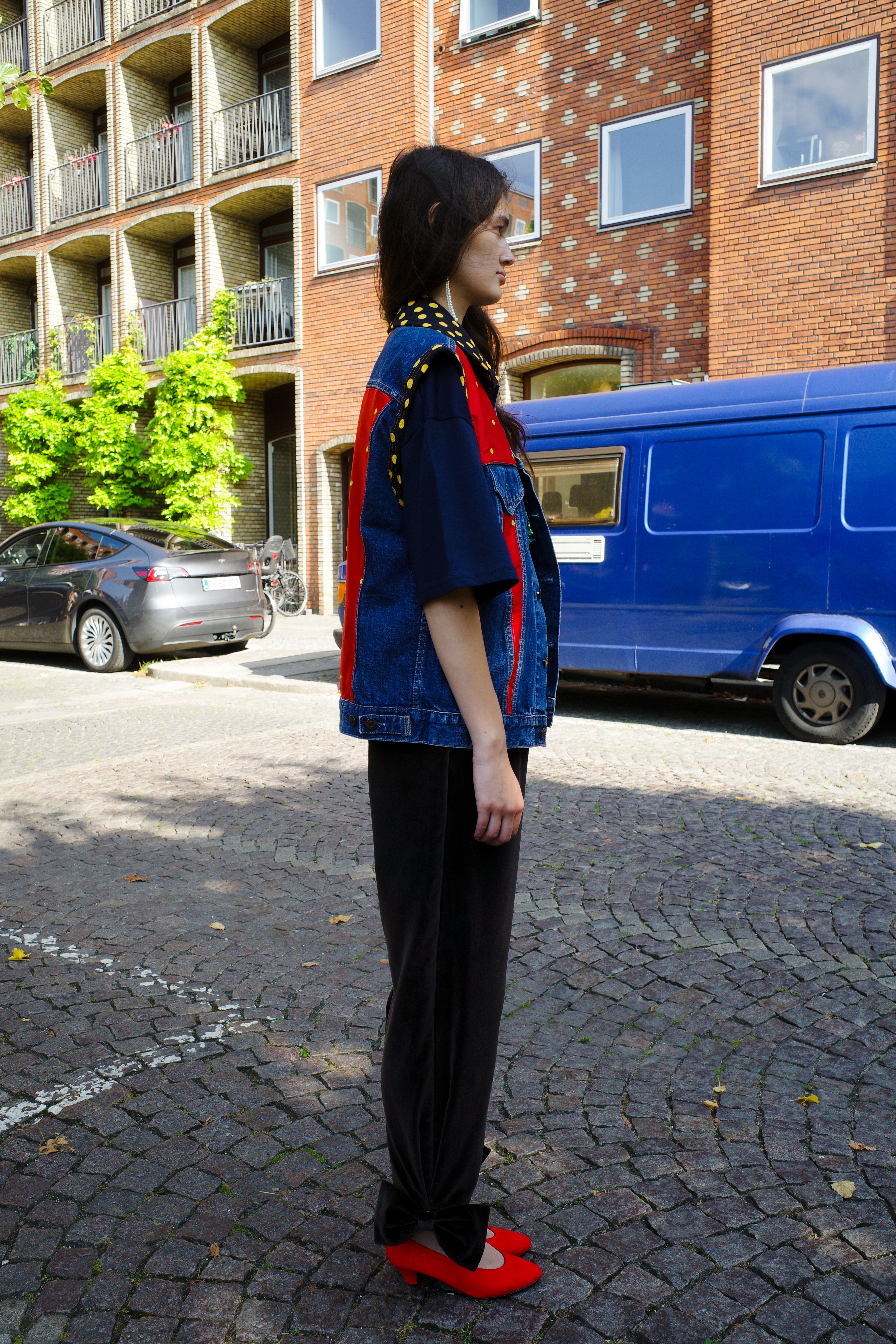 Upcycled Denim vest - One of a kind