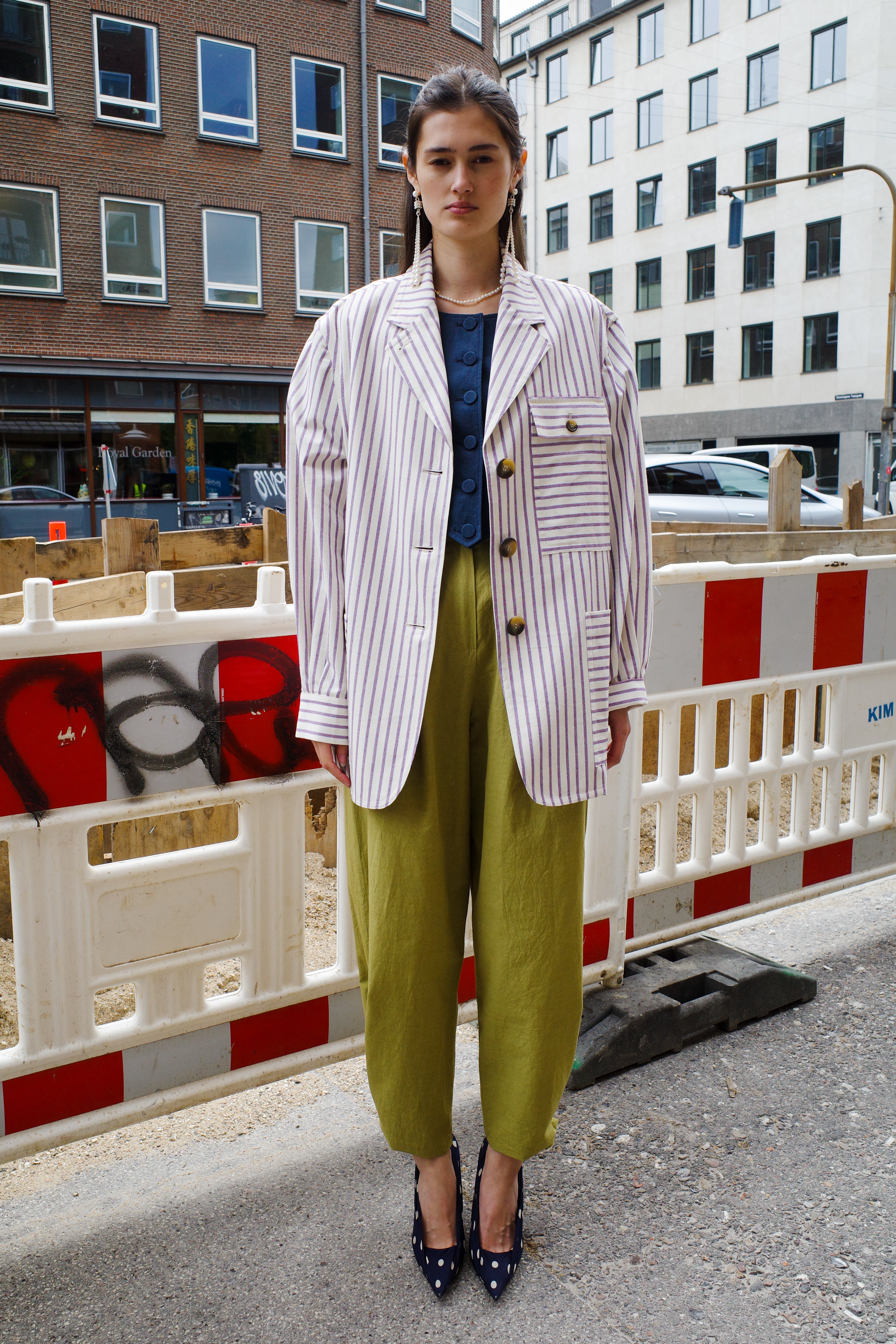 Frederik Jacket - Striped canvas