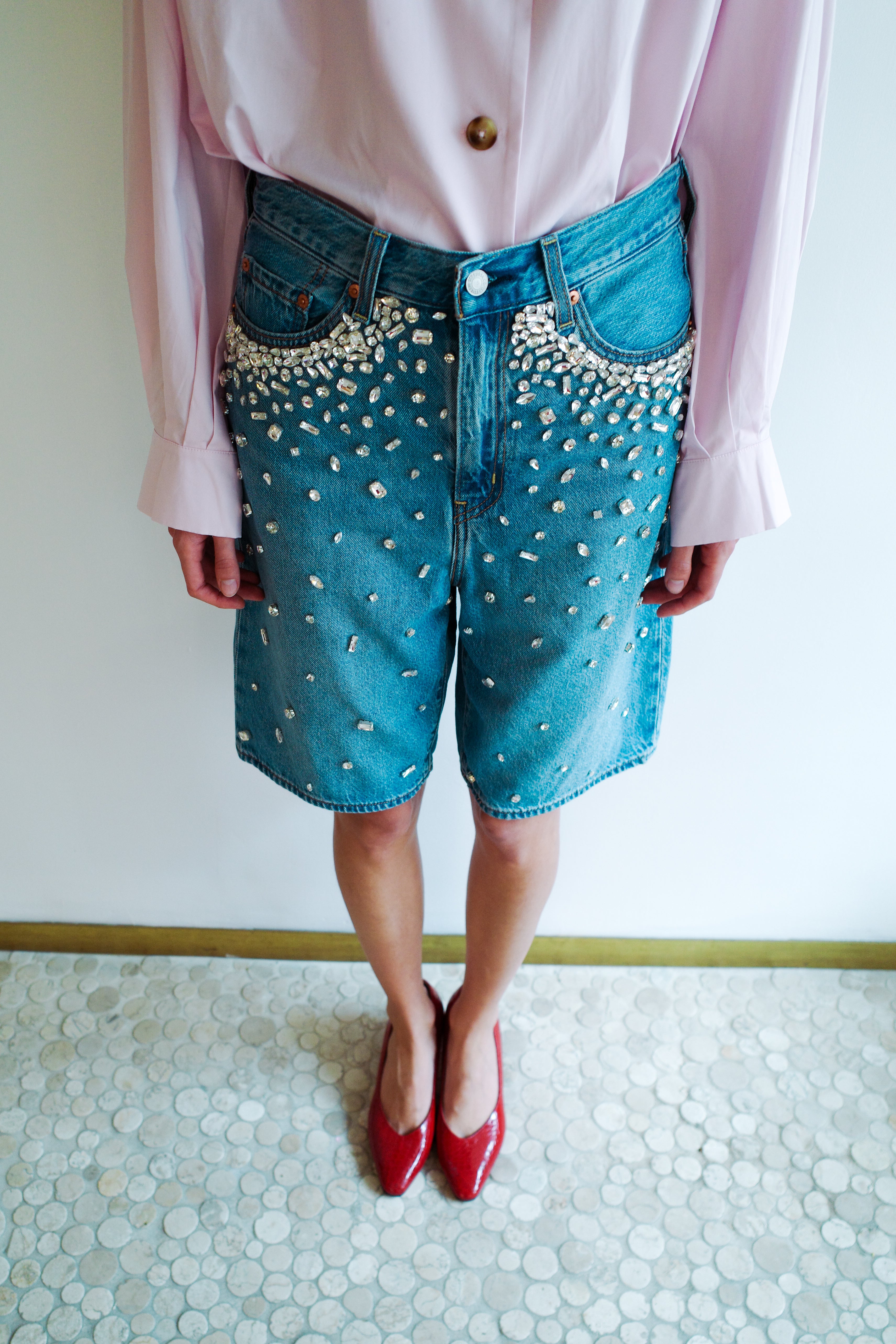 Upcycled Denim Shorts