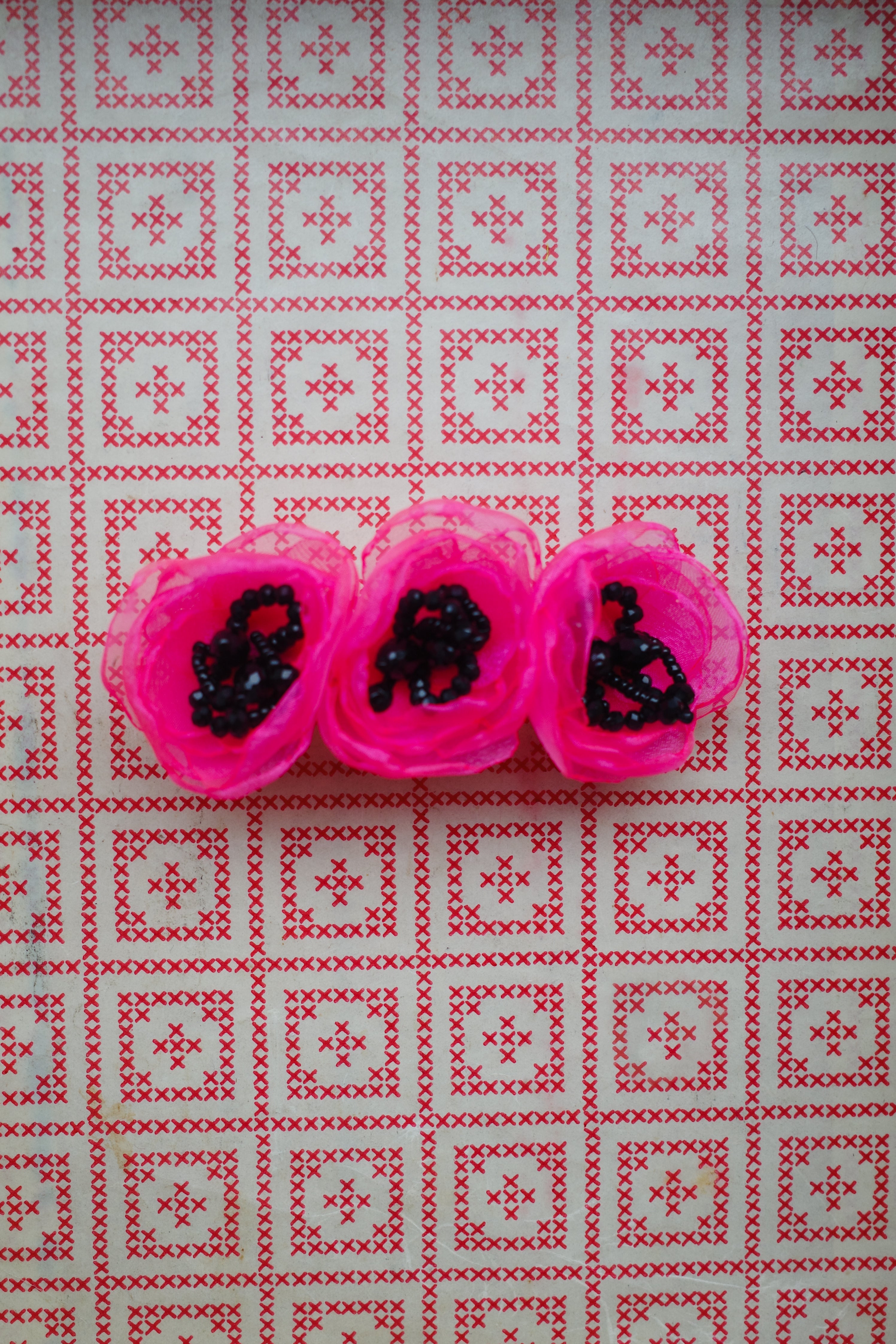 Poppy Barette Clip - Pink