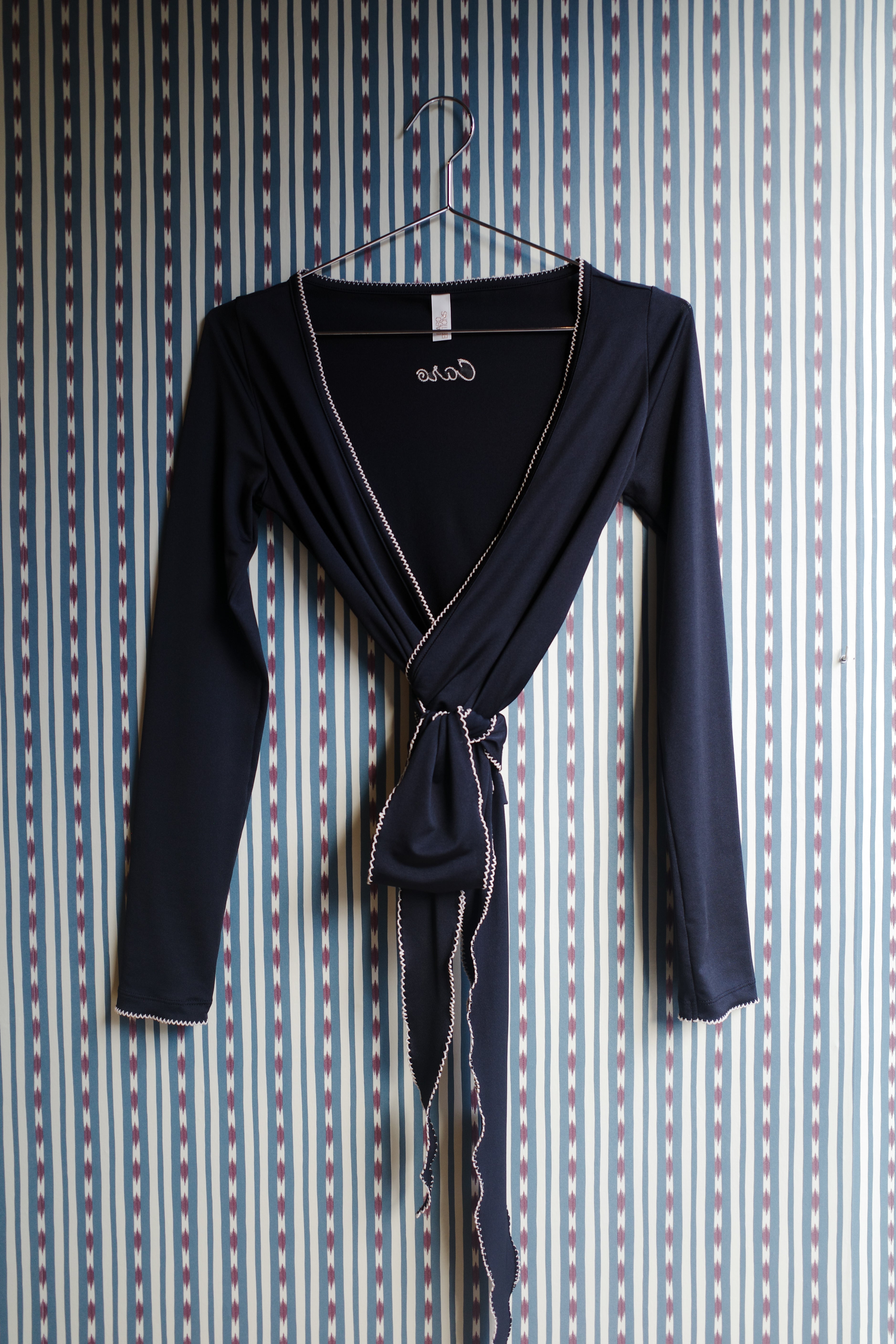 Wrap Top Jersey Black