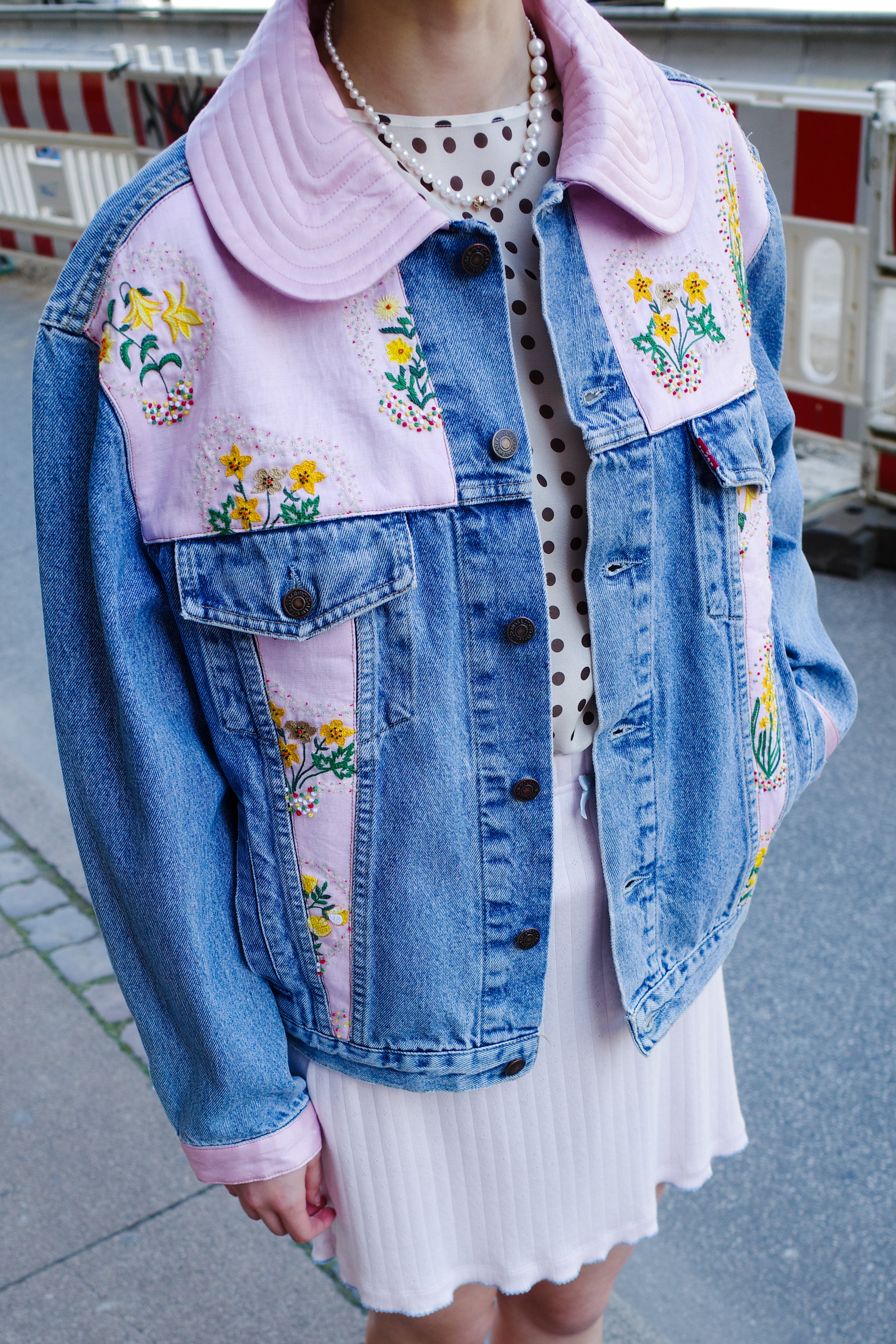 Upcycled Denim Jacket - One of a kind