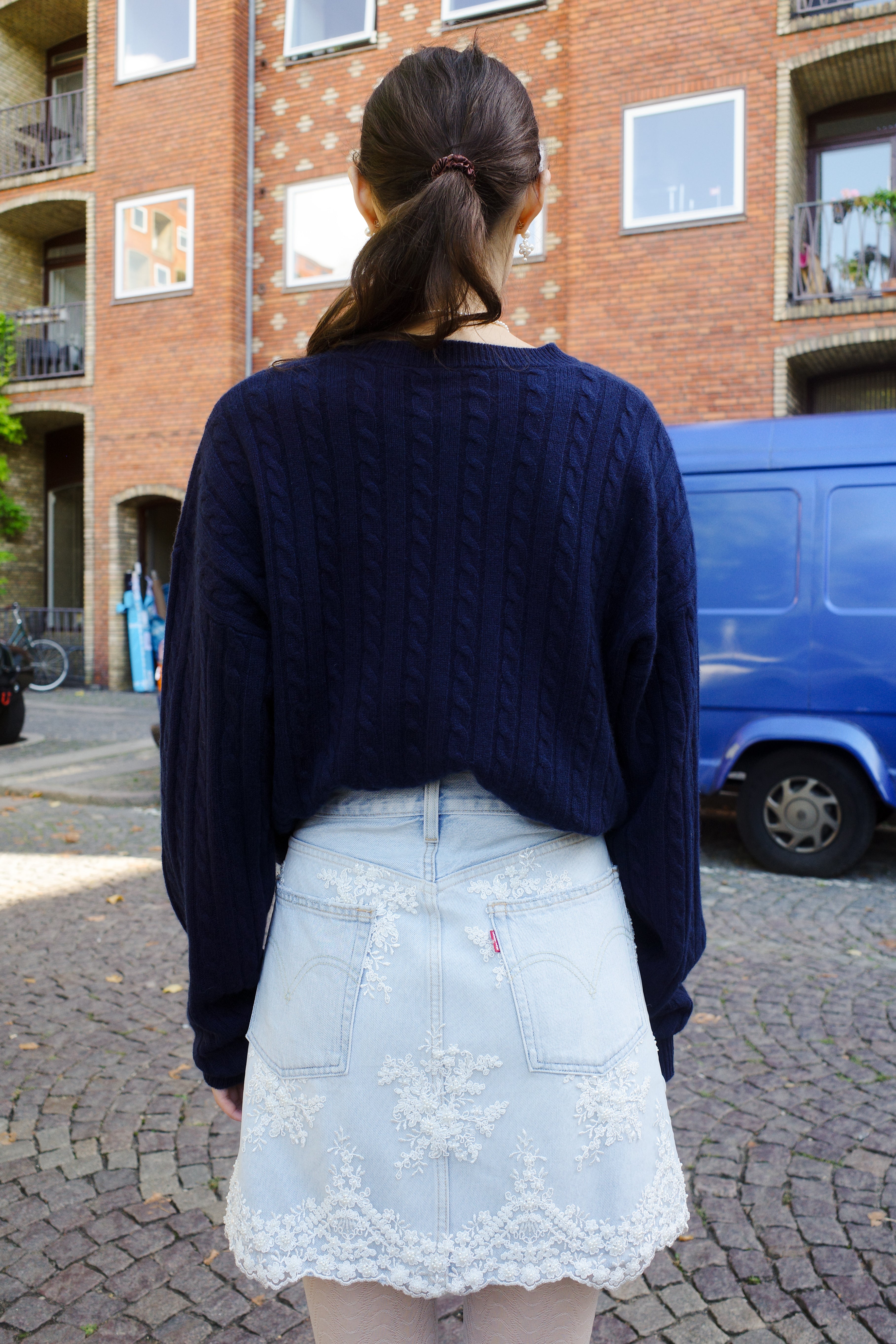 Kimberly Cable Jumper Cashmere Navy