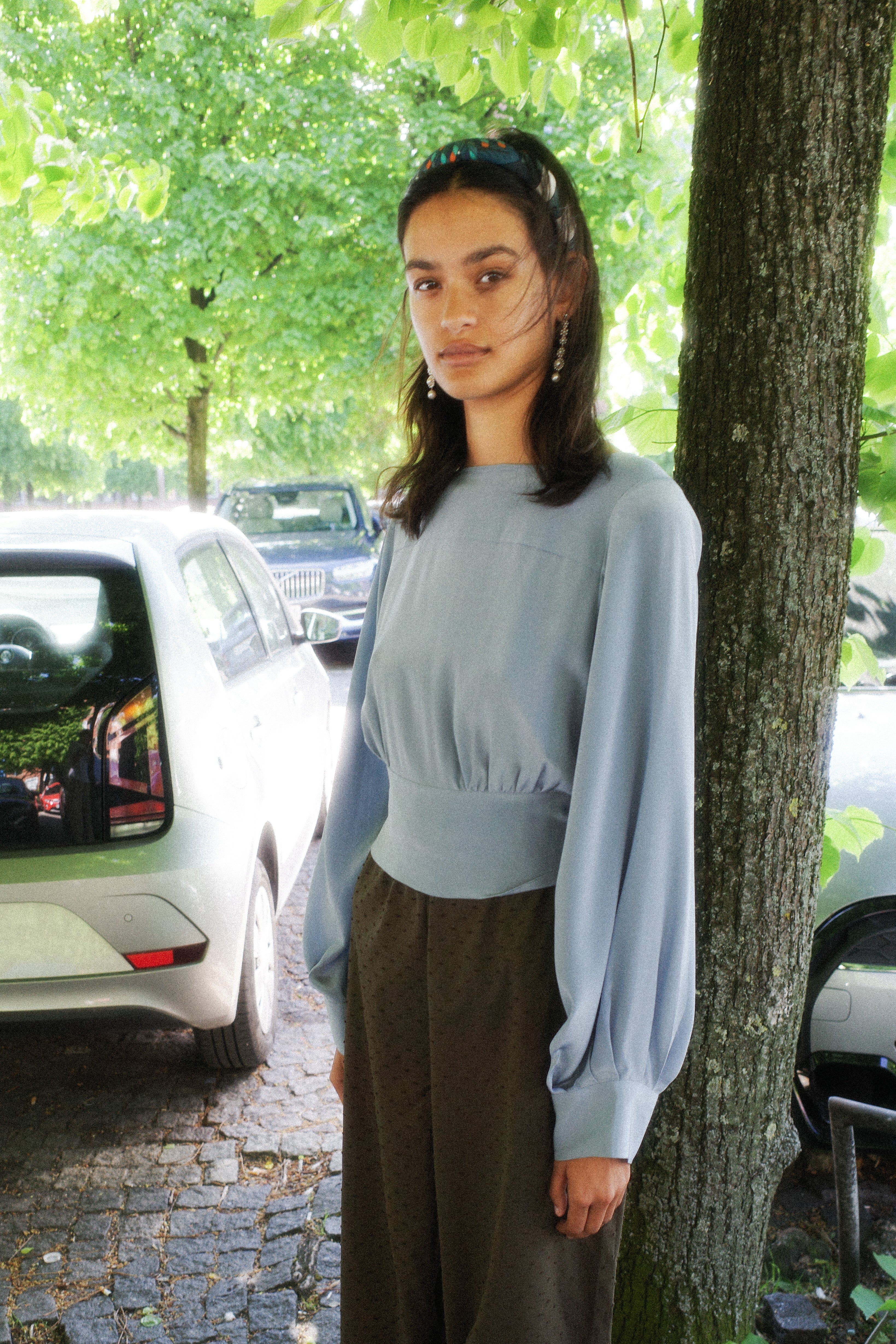 Olga Shirt - Dove Blue