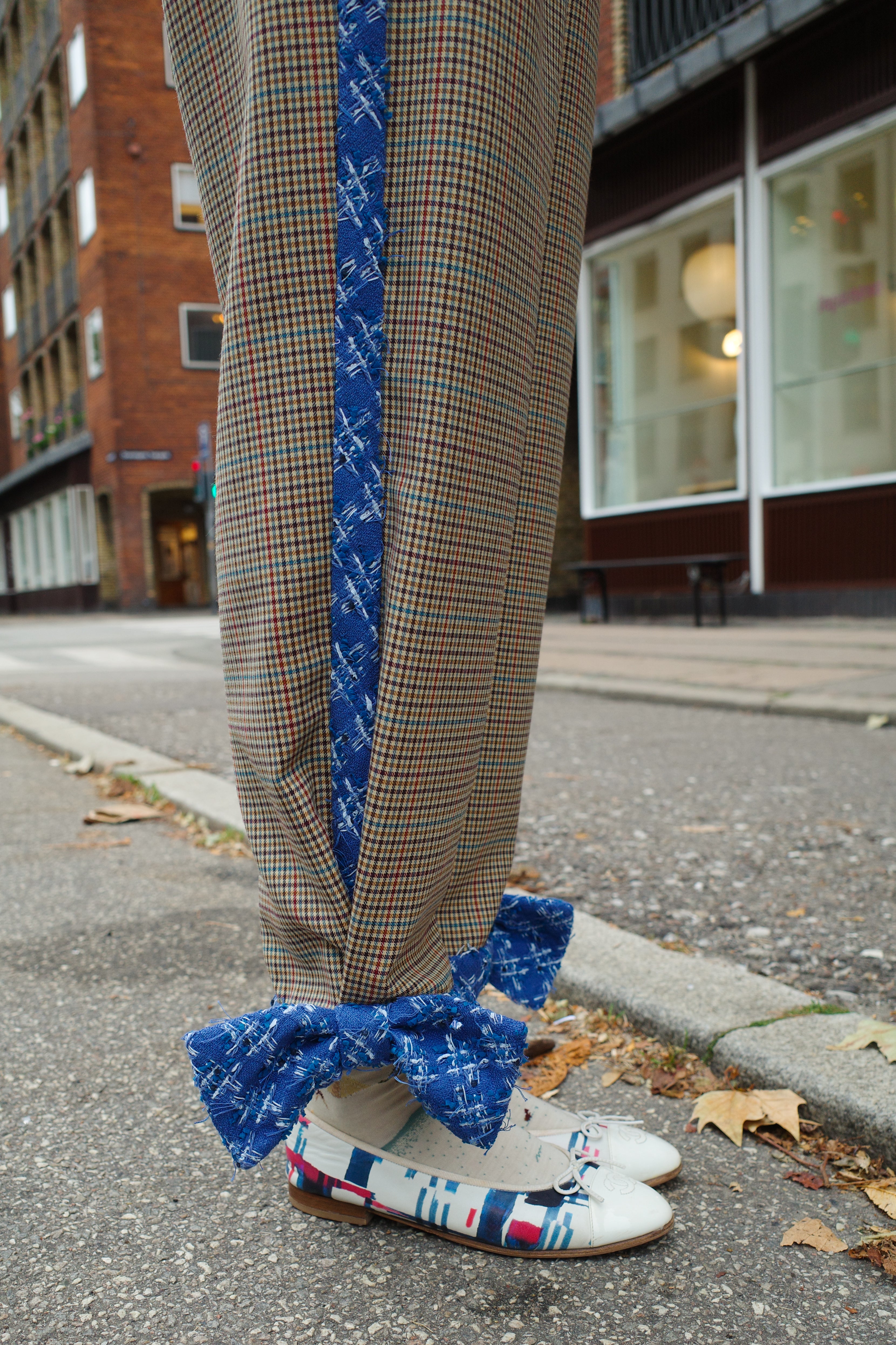 Coco pants - Blue Edges one-of-kind