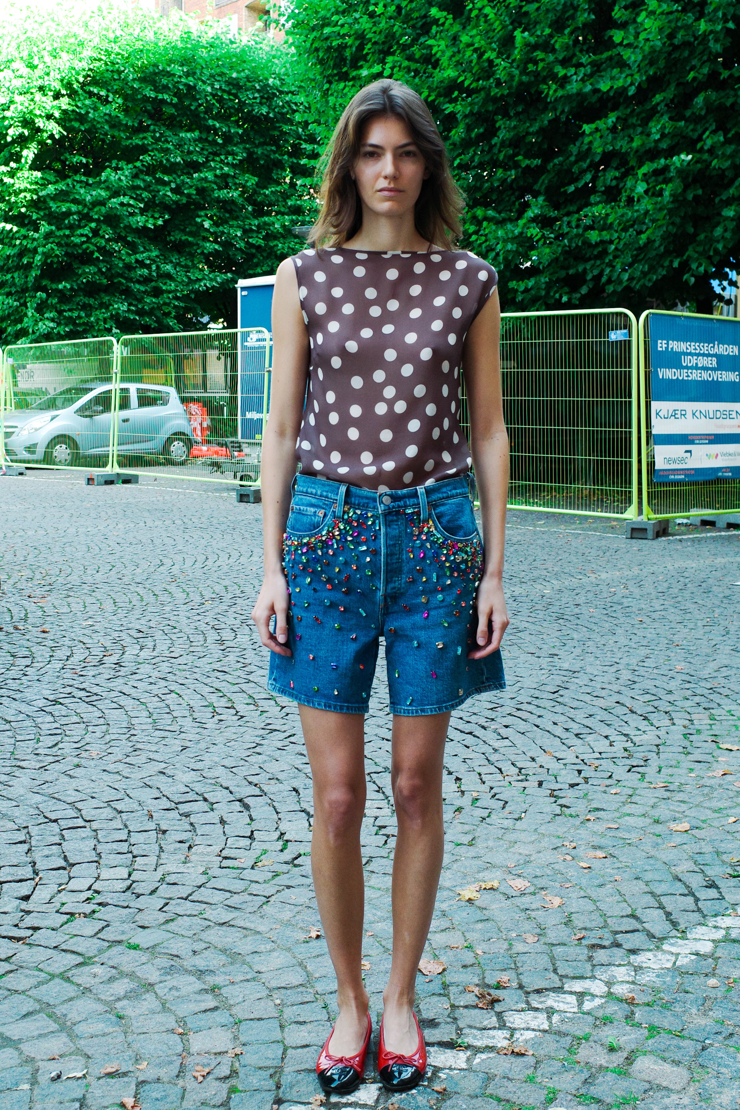 Upcycled Denim Shorts