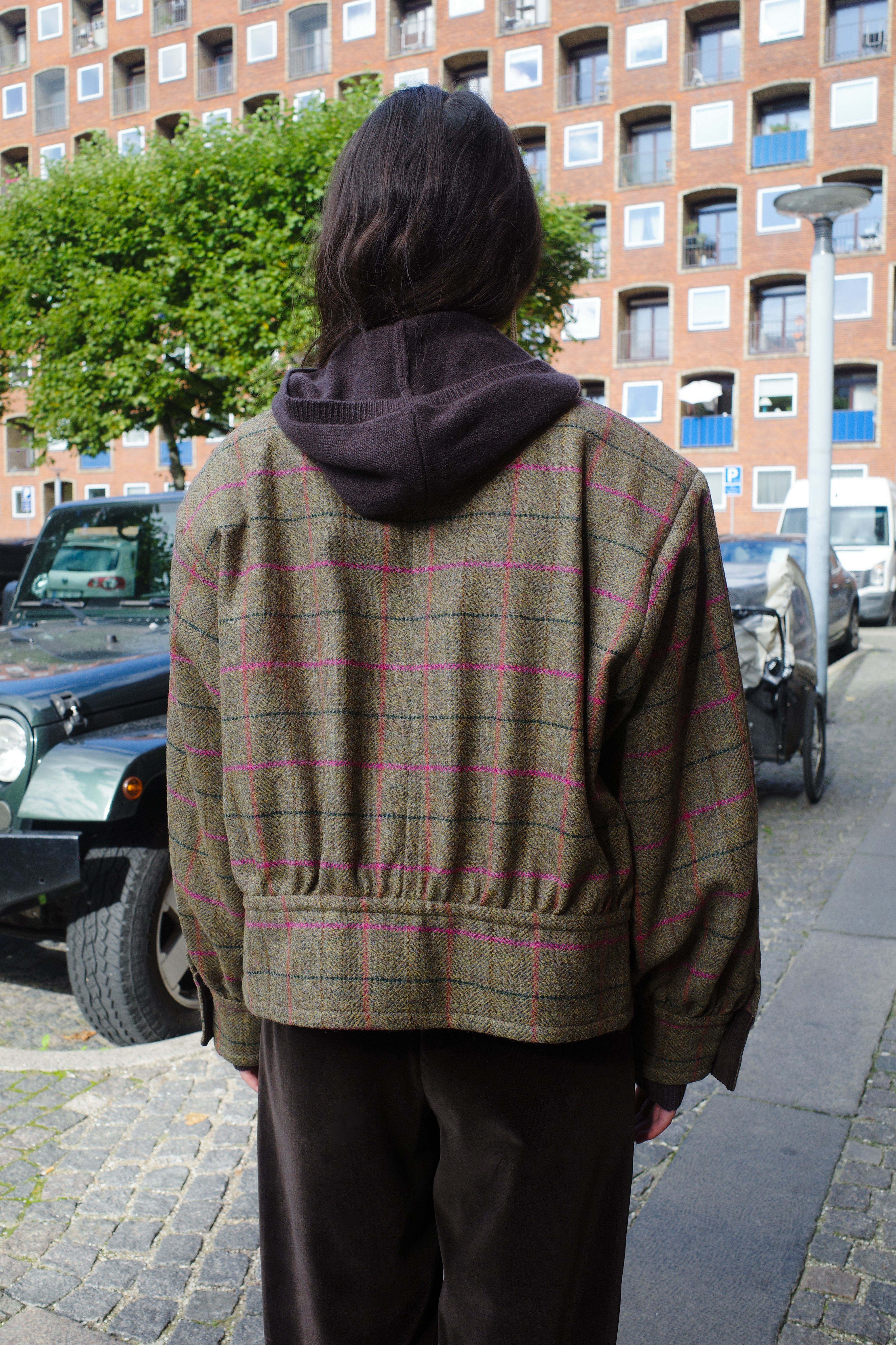 Beatrice Bomber - pink stripe