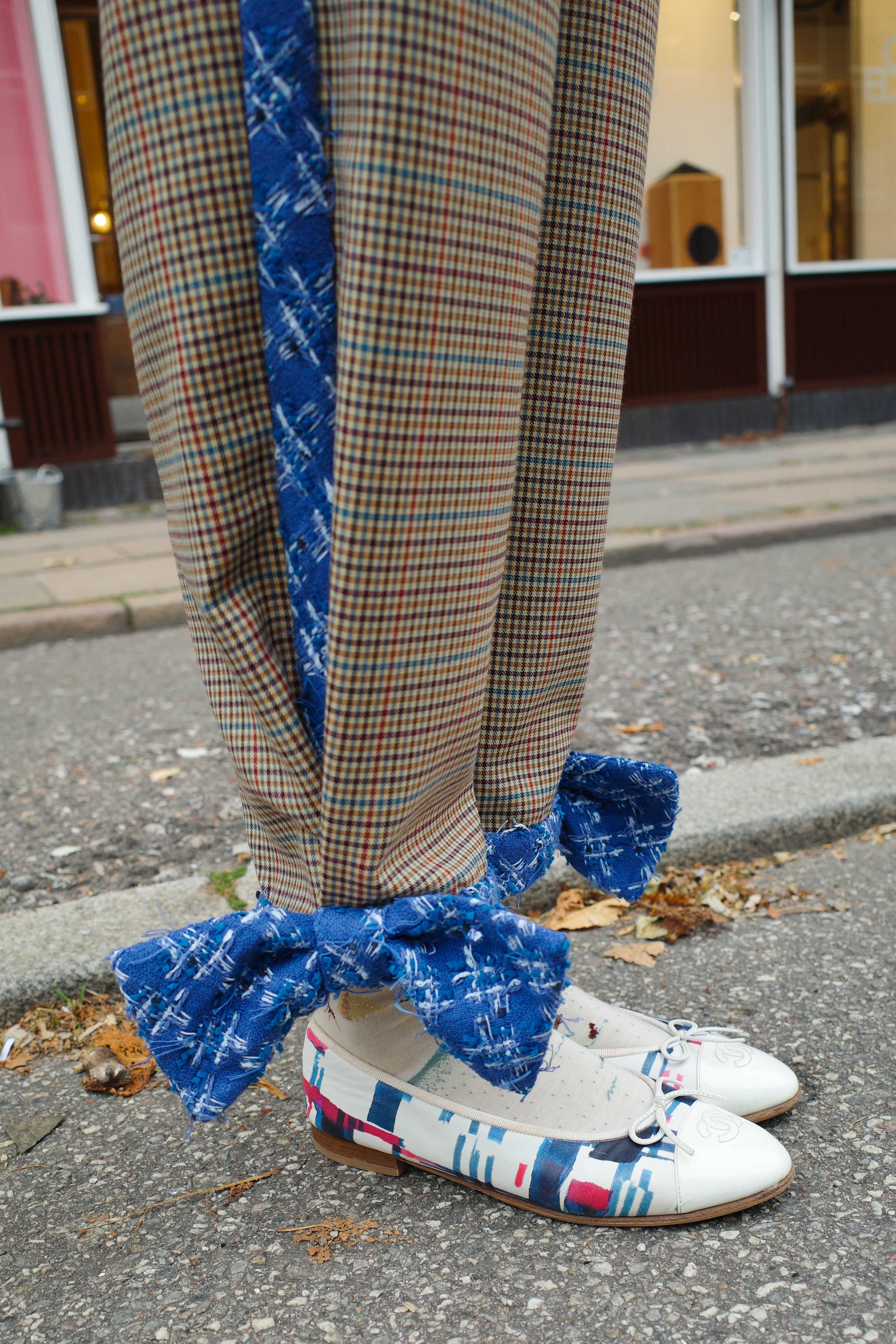 Coco pants - Blue Edges one-of-kind