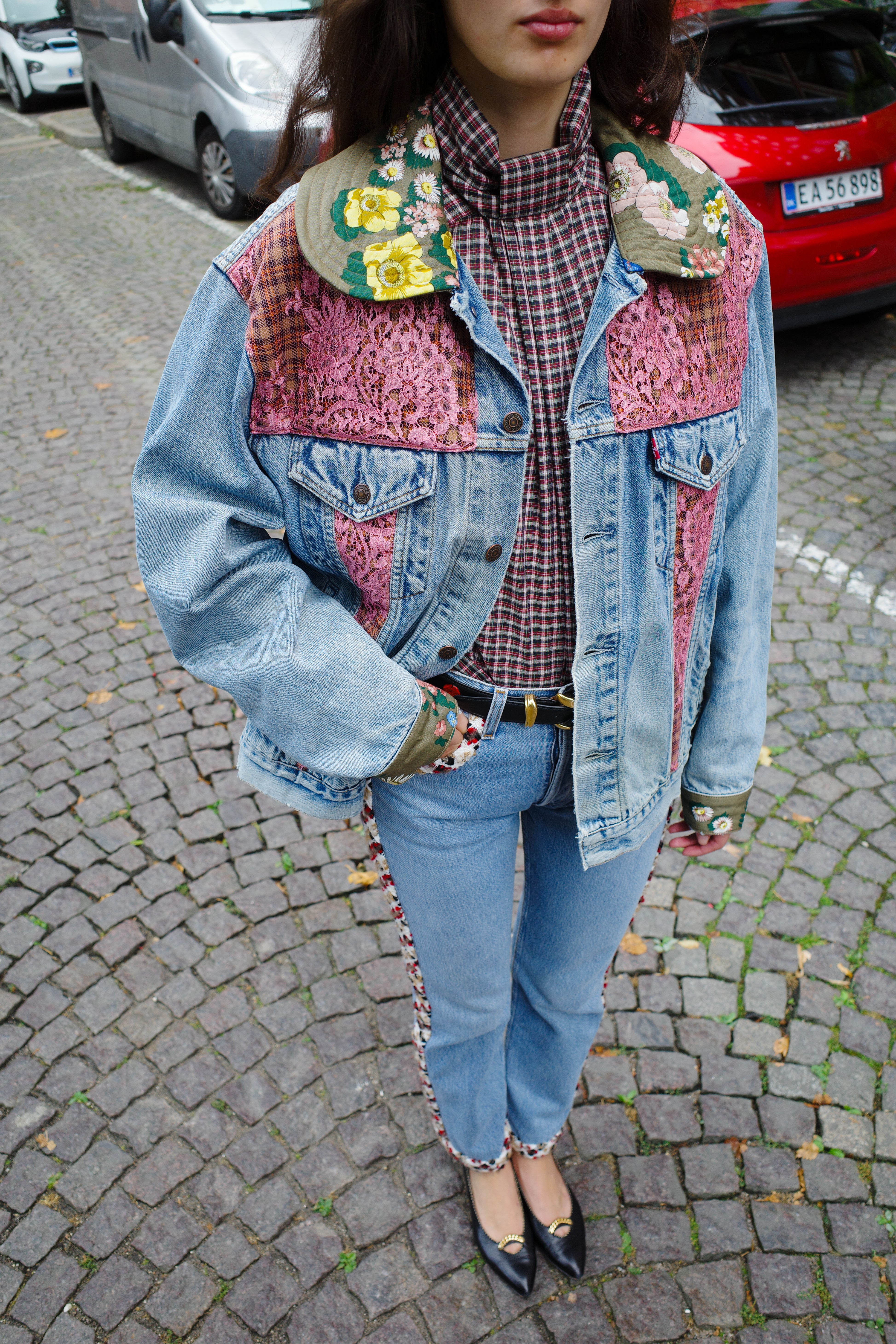 Upcycled Denim Jacket - One of a kind