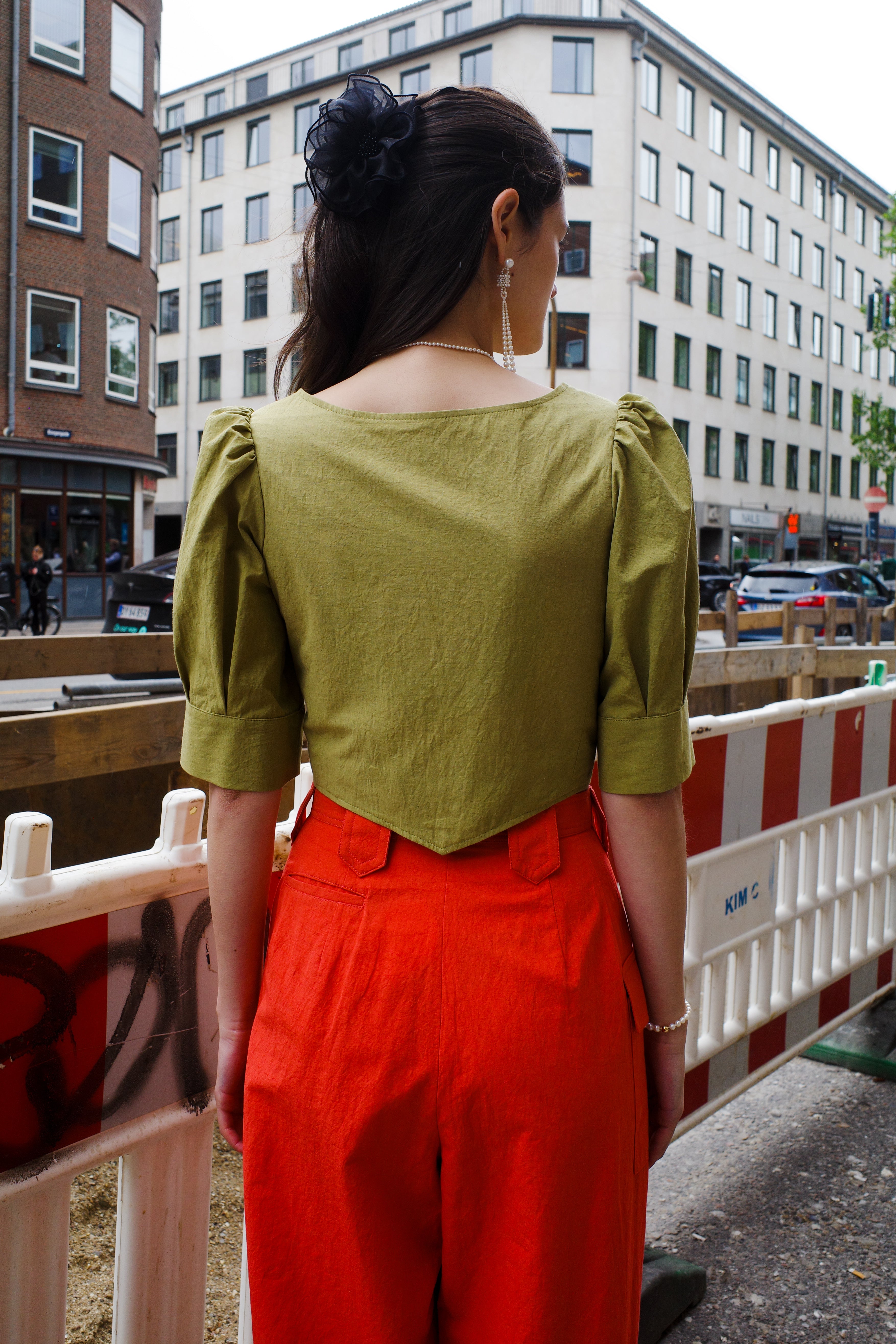 Laura Blouse - Bright Olive