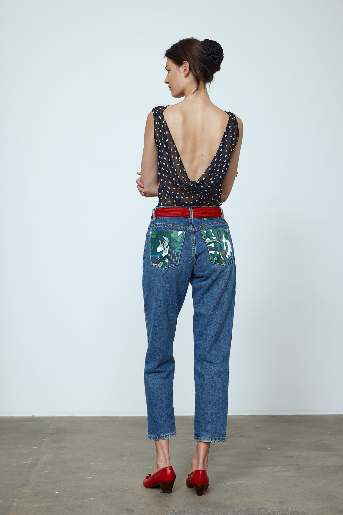 Upcycled Jeans - Leaf
