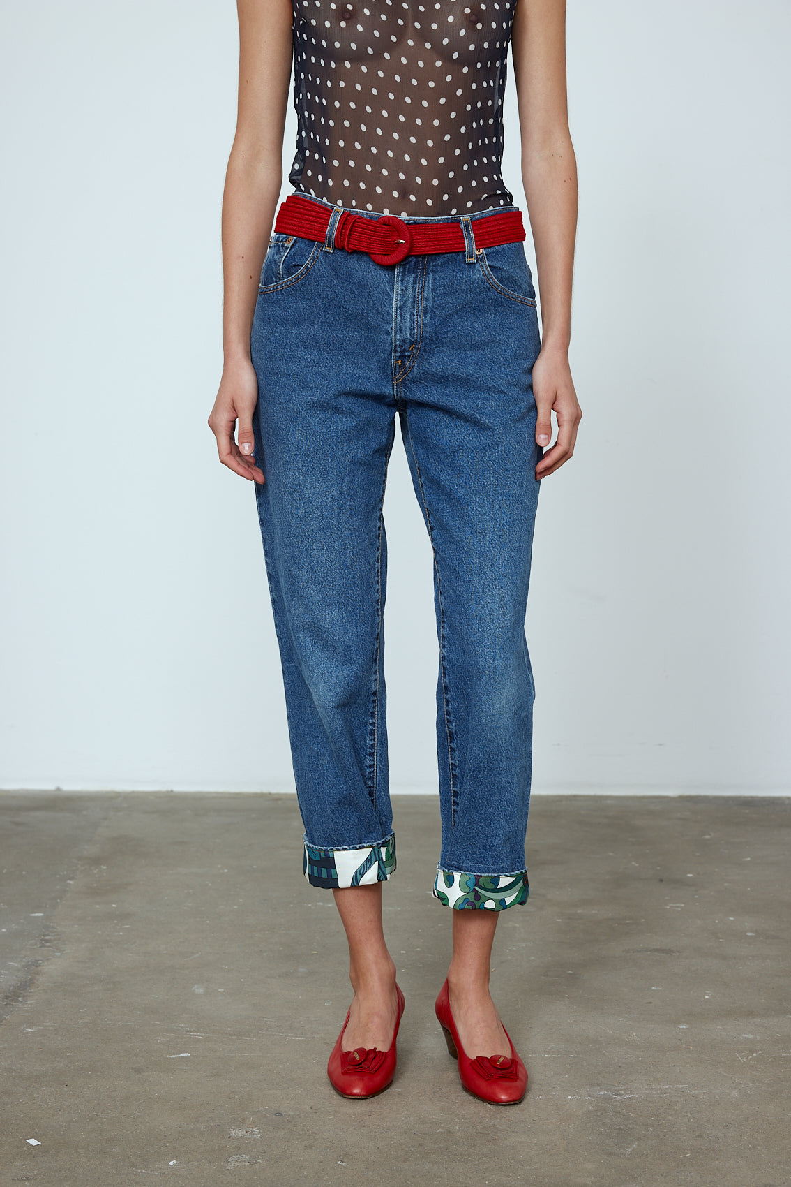 Upcycled Jeans - Leaf