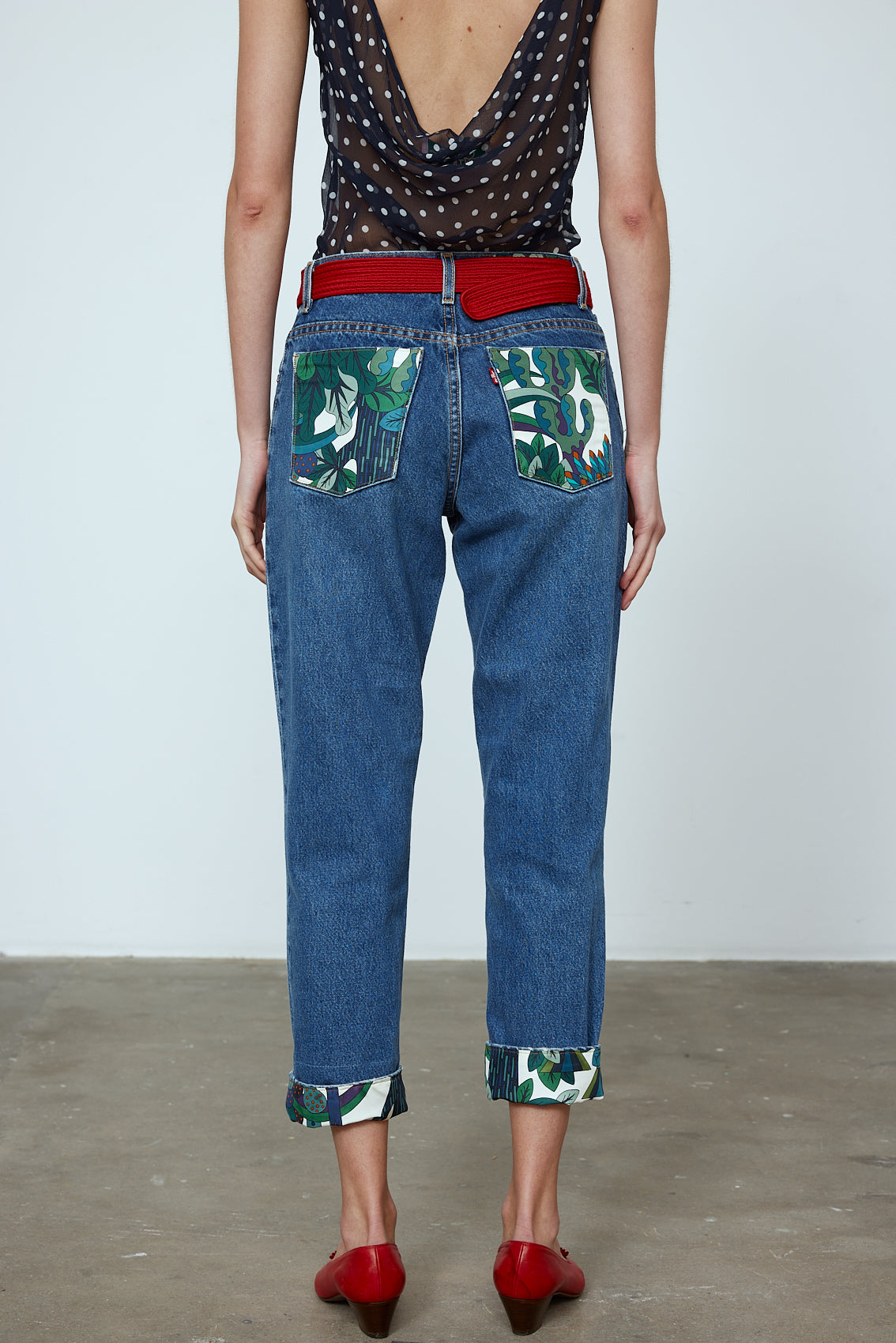 Upcycled Jeans - Leaf