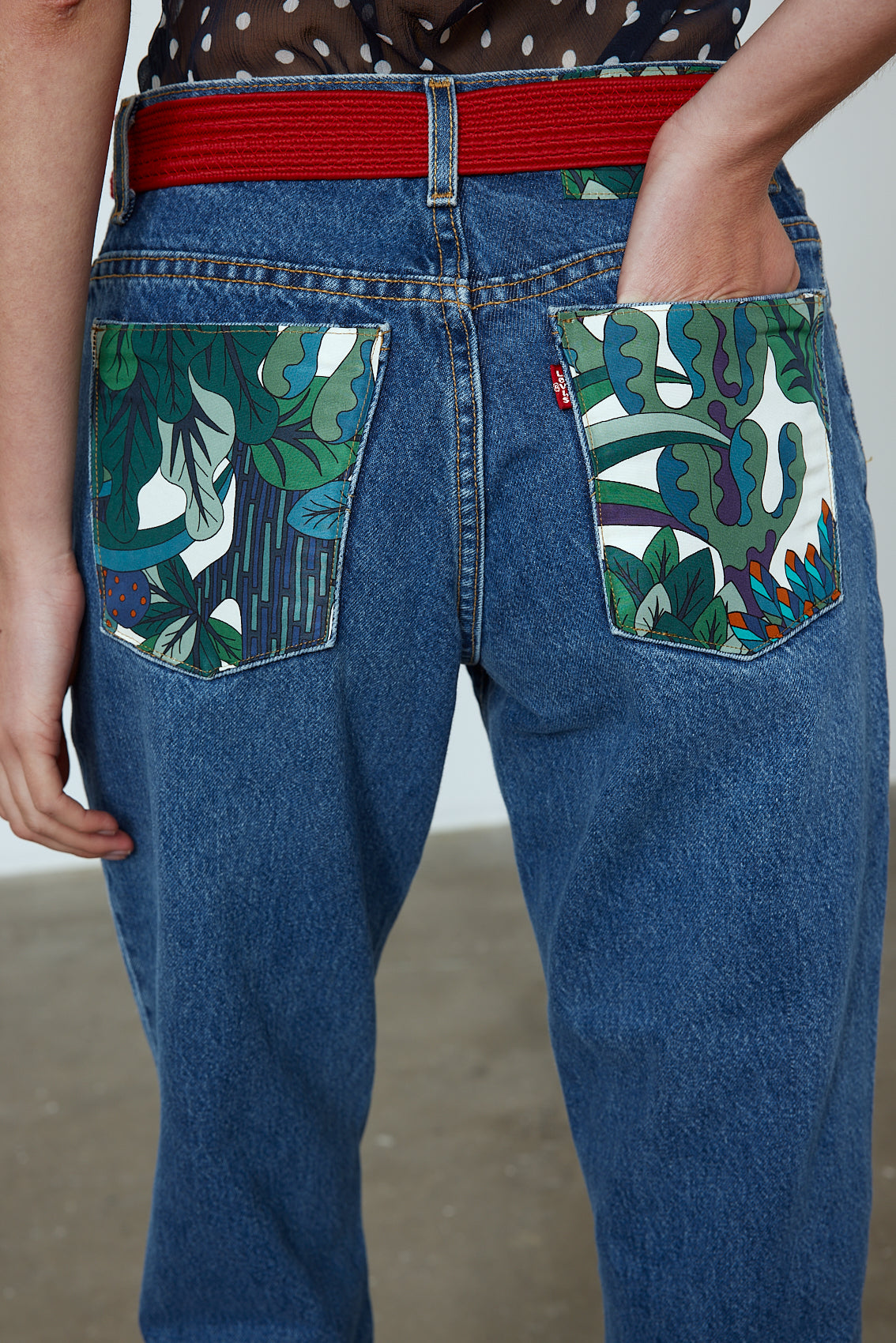 Upcycled Jeans - Leaf