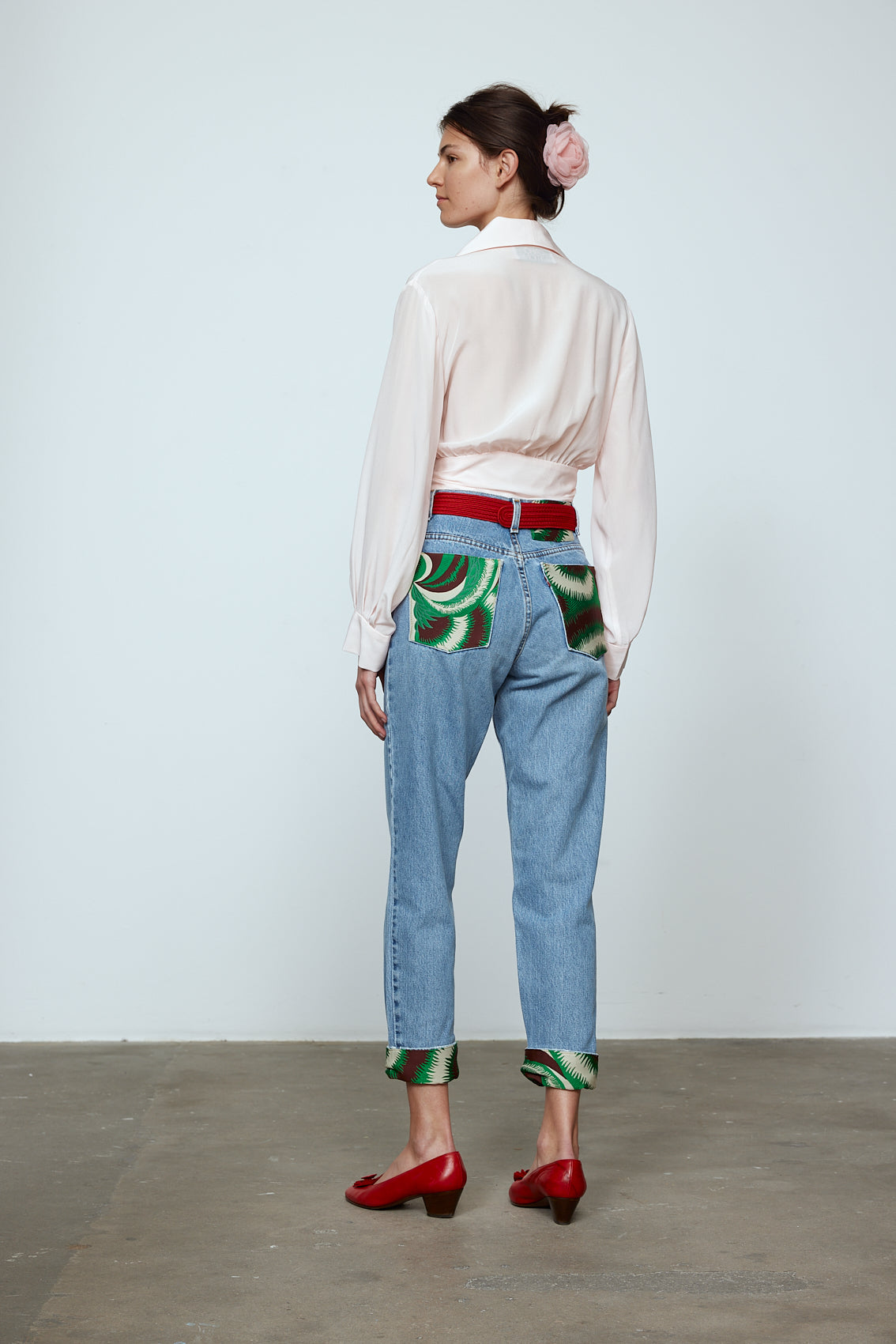 Upcycled Jeans - Blossom