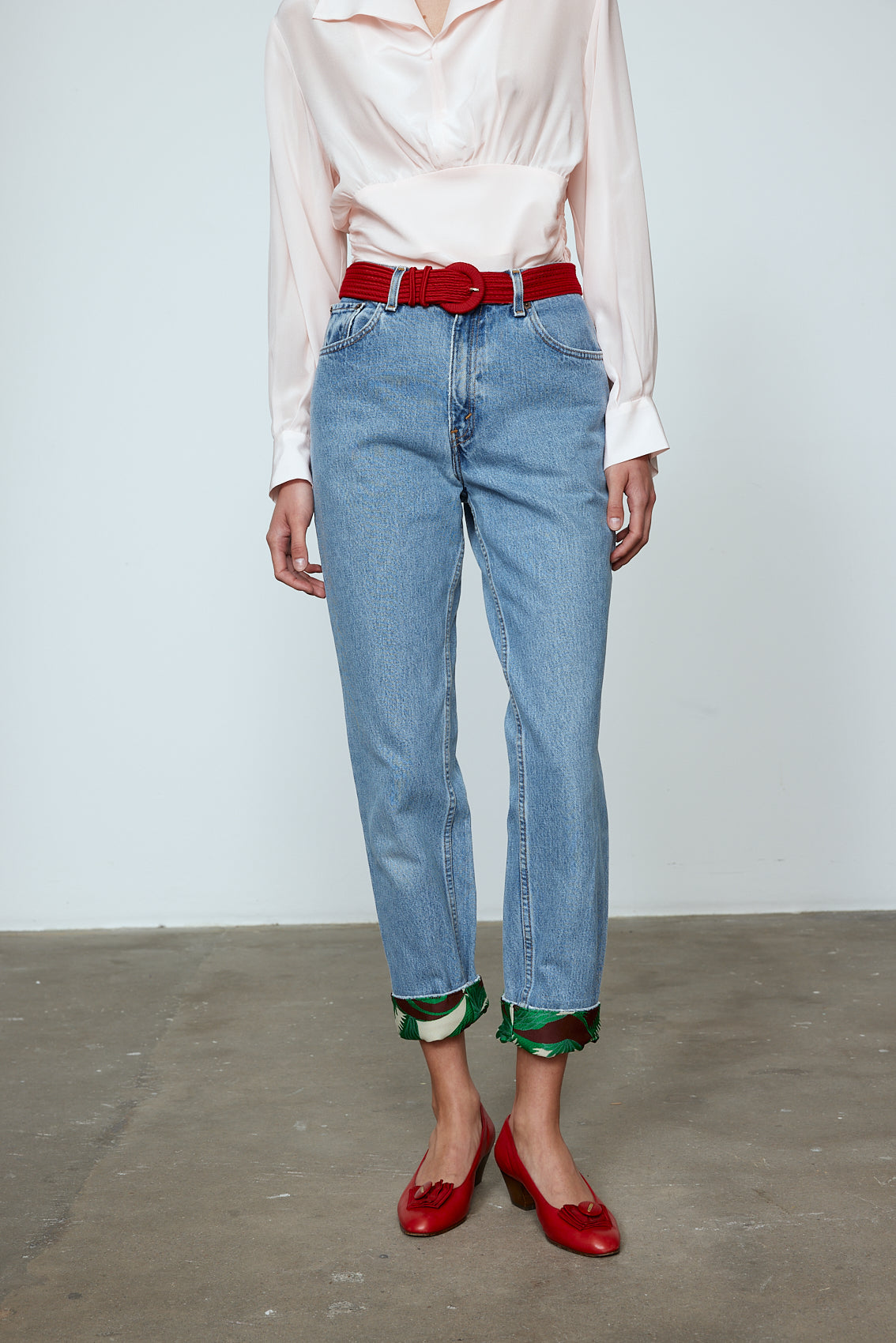 Upcycled Jeans - Blossom