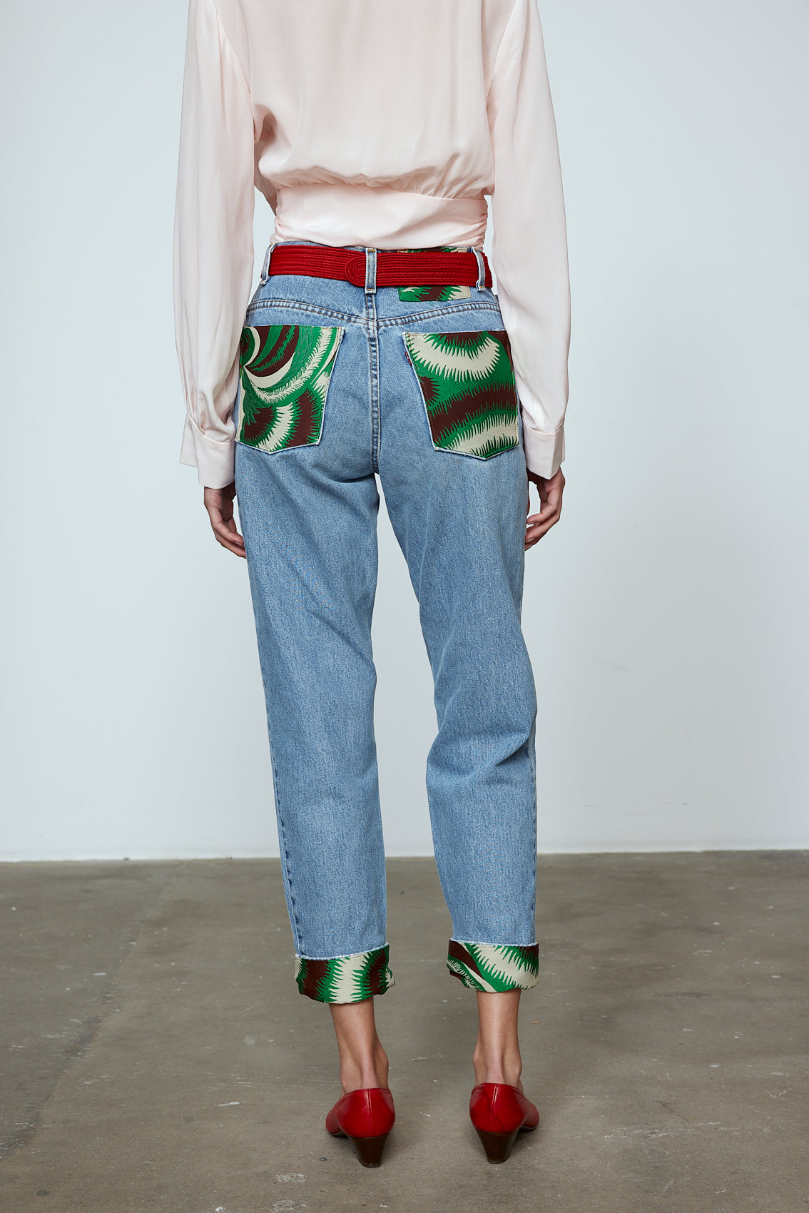 Upcycled Jeans - Blossom