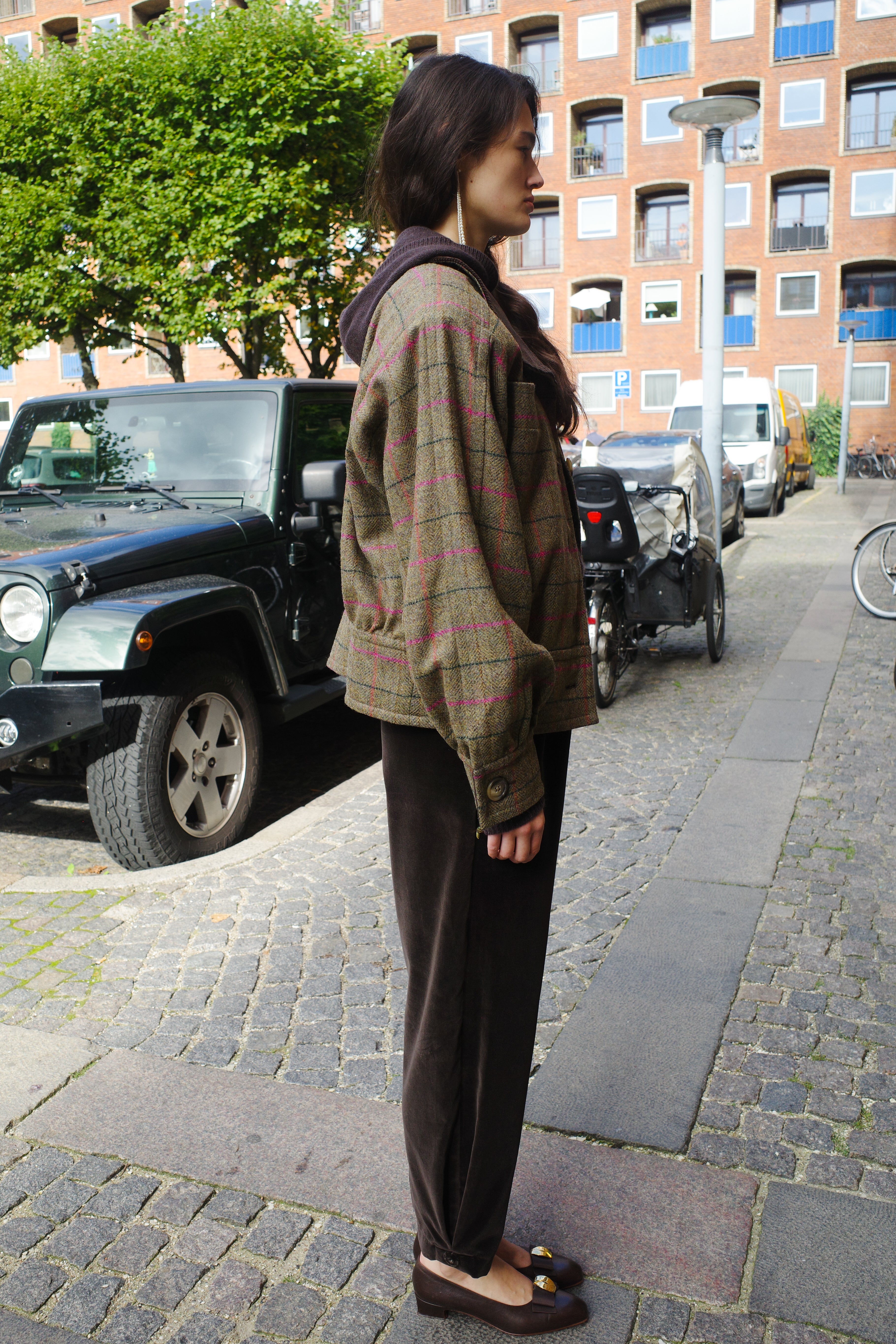 Beatrice Bomber - pink stripe