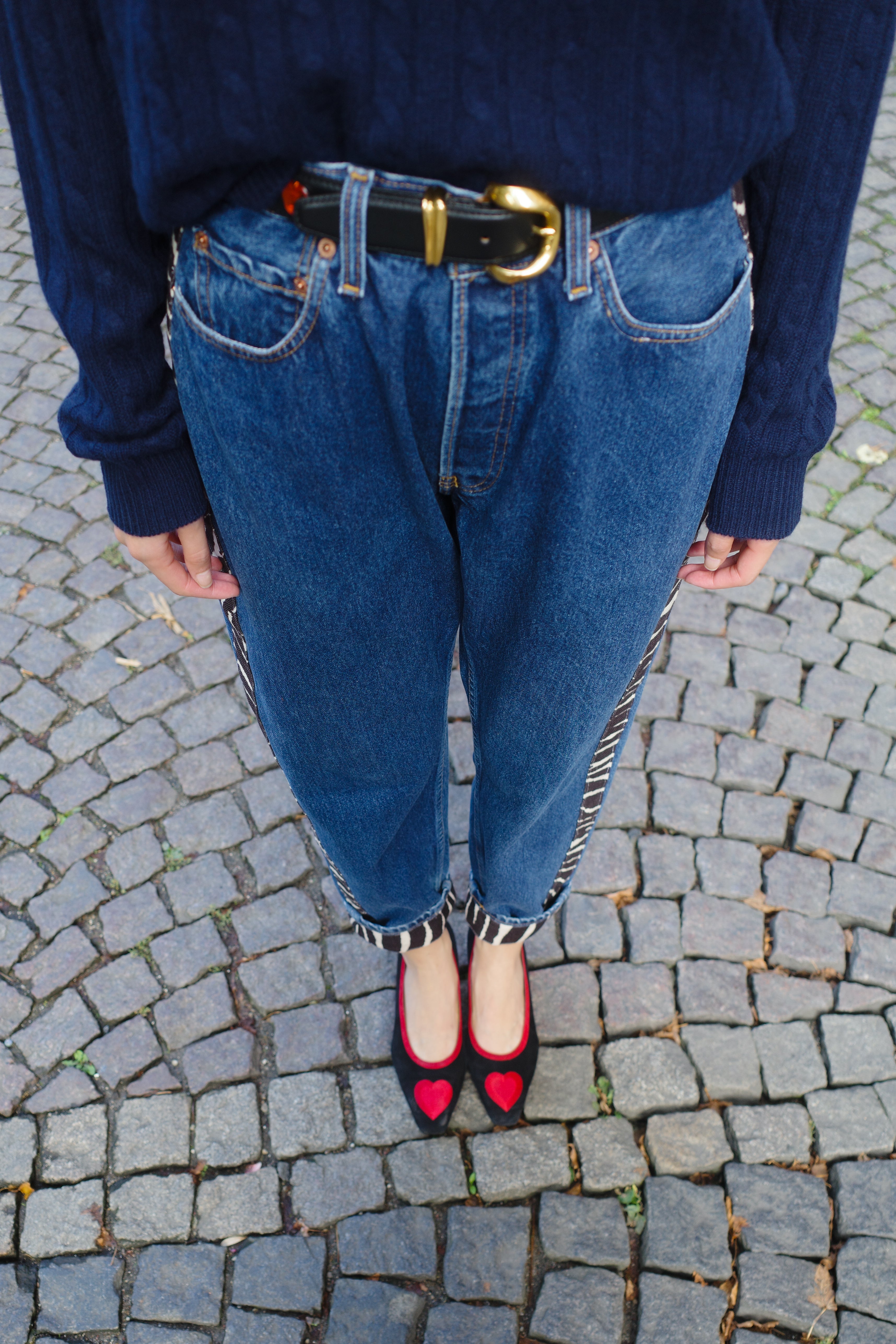UPCYKLED denim jeans - one of a kind