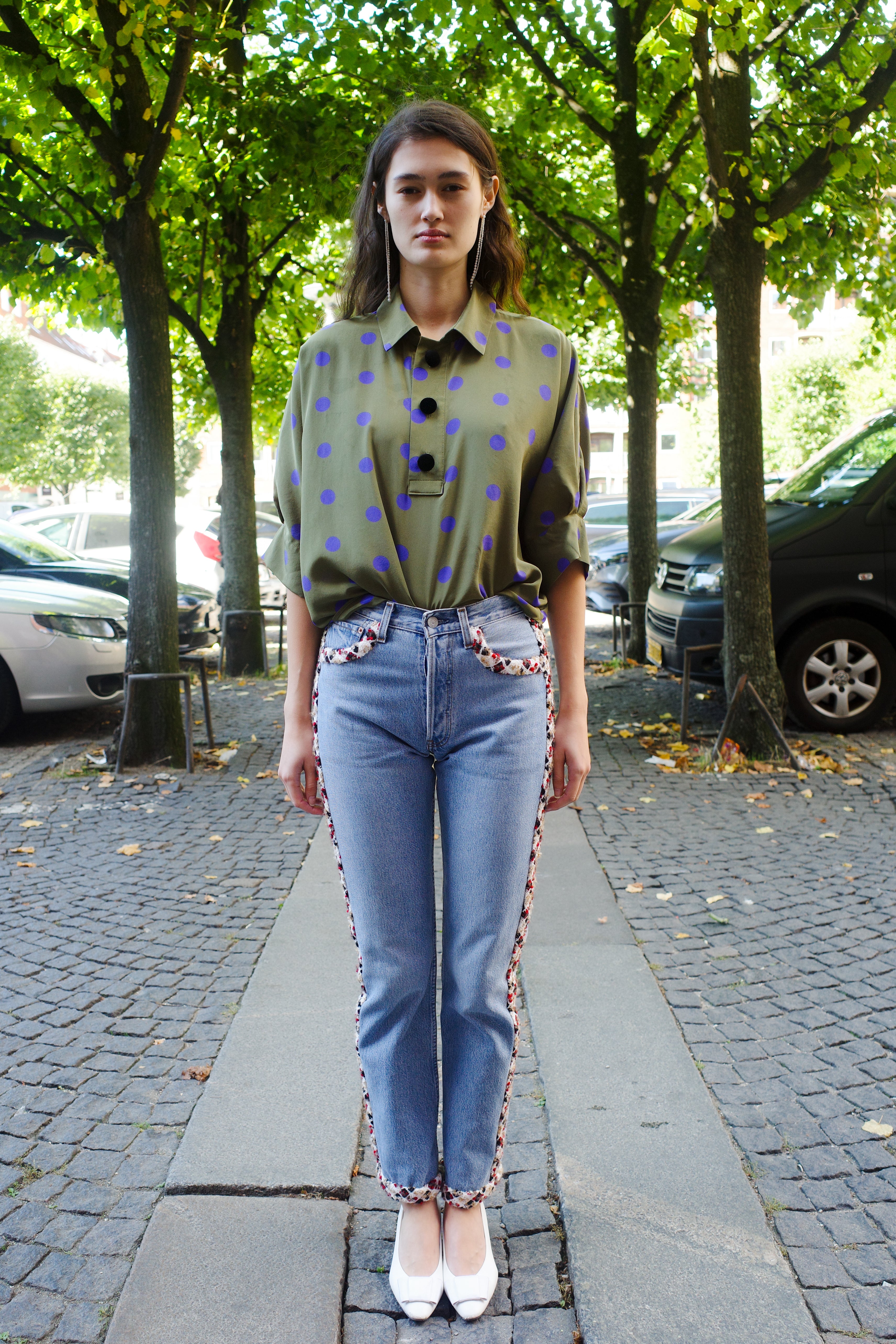 Upcycled denim jeans - One of a kind