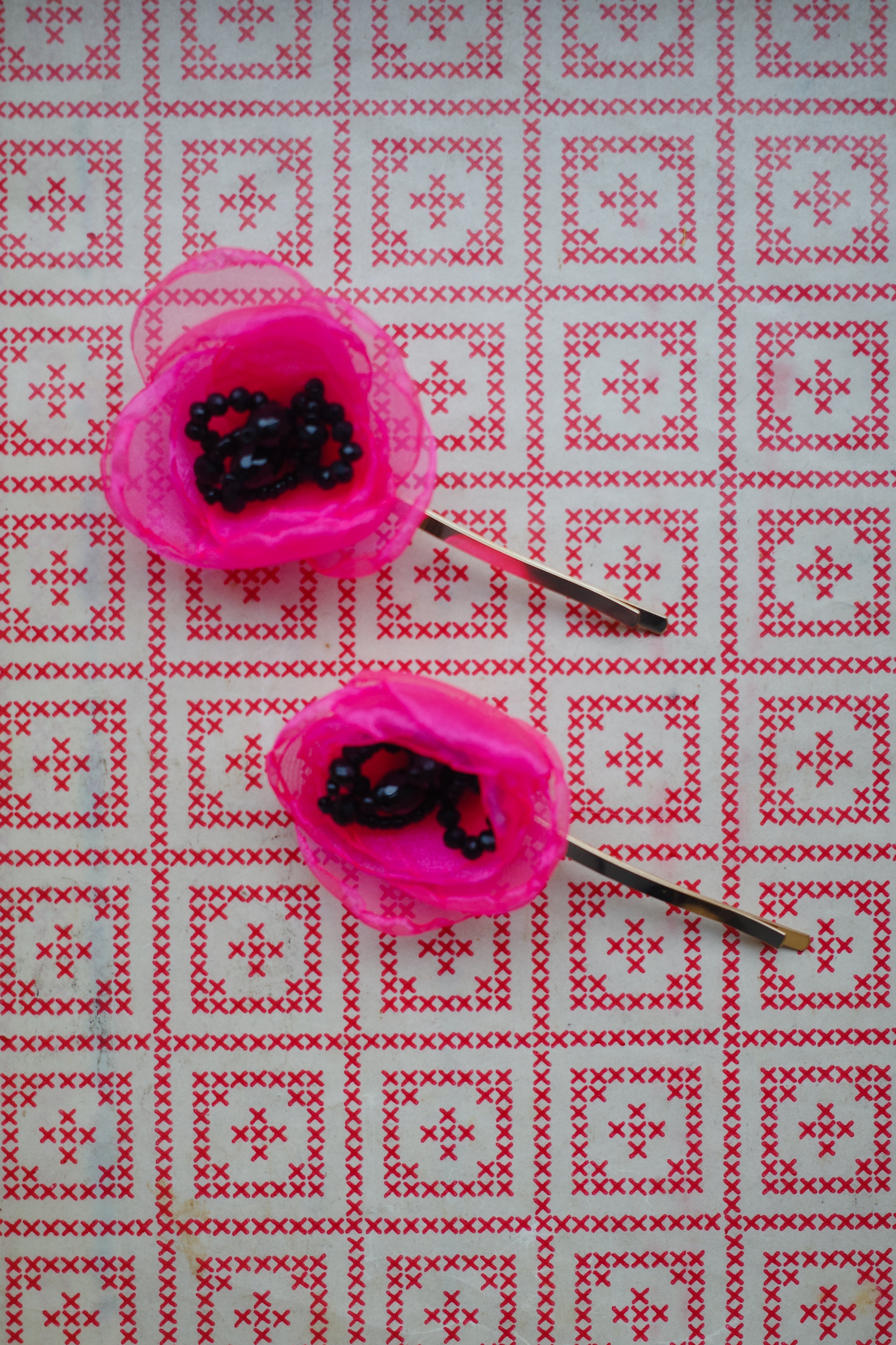 Poppy Bobby Pin - Pink