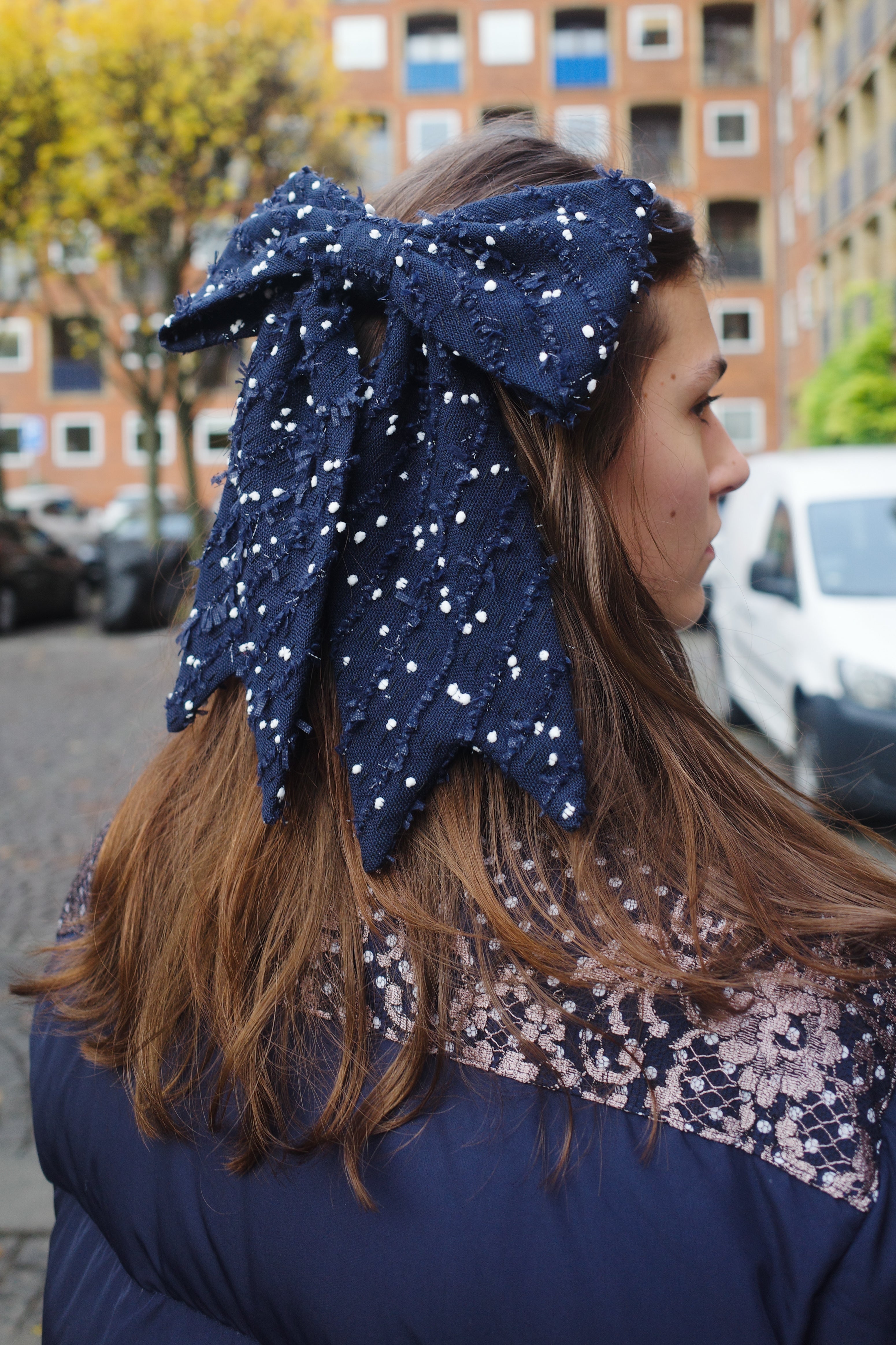 Caro Silk Bow Barrette