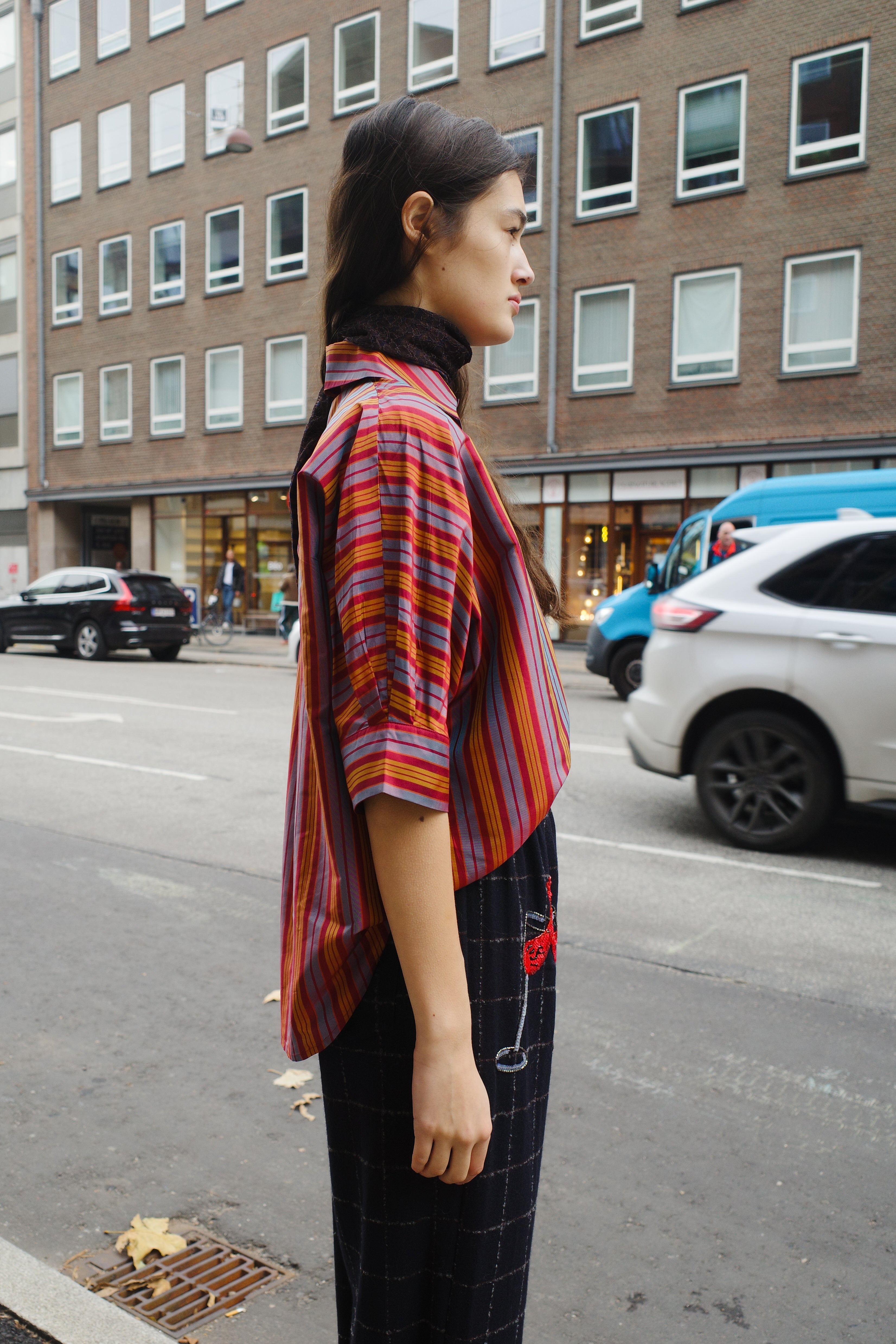 Lisbeth Blouse Striped silk