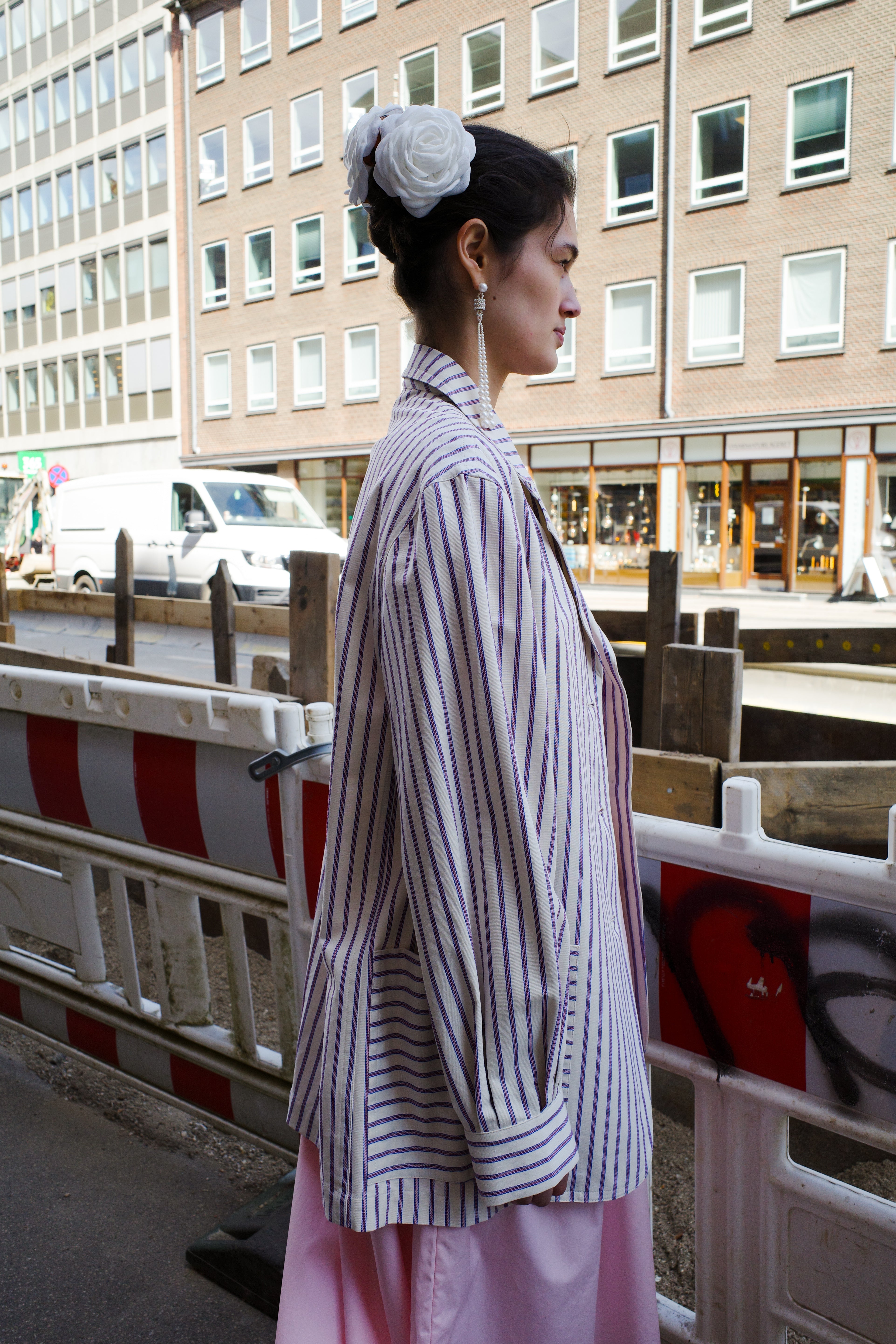 Frederik Jacket - Striped canvas