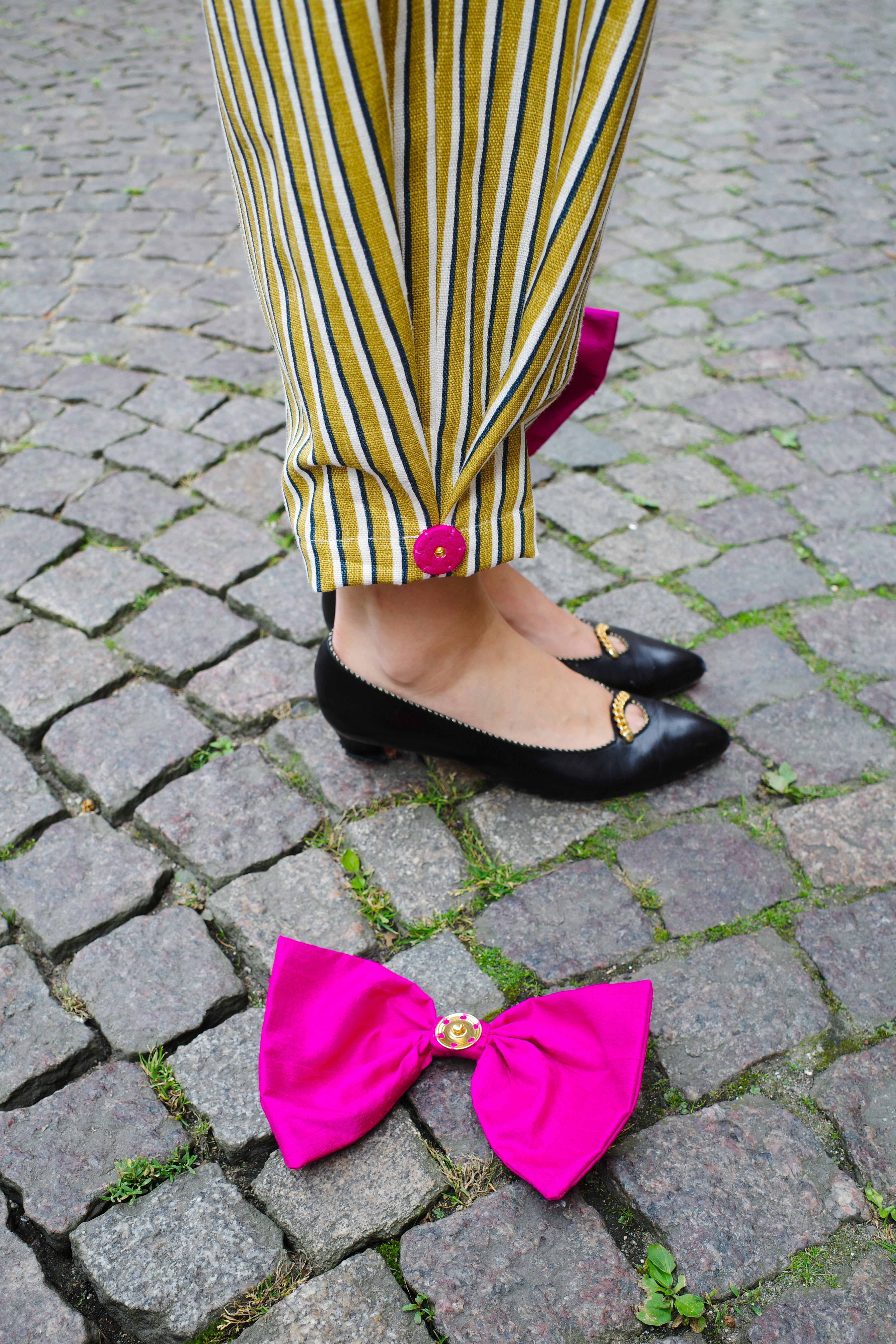 Beatrice Pants Tapet Cafe Mustard Stripe