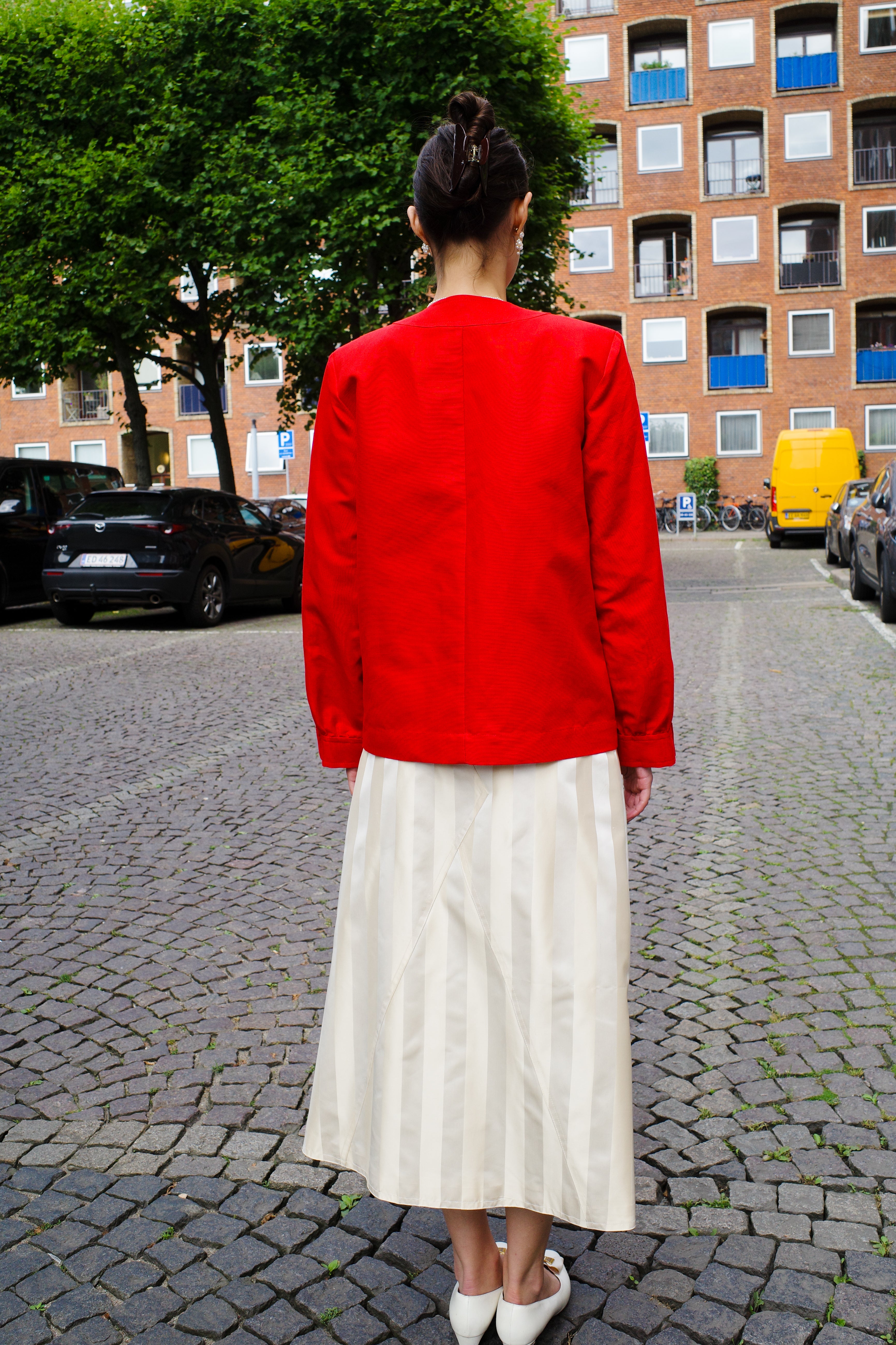 Iggy Jacket Linen Red