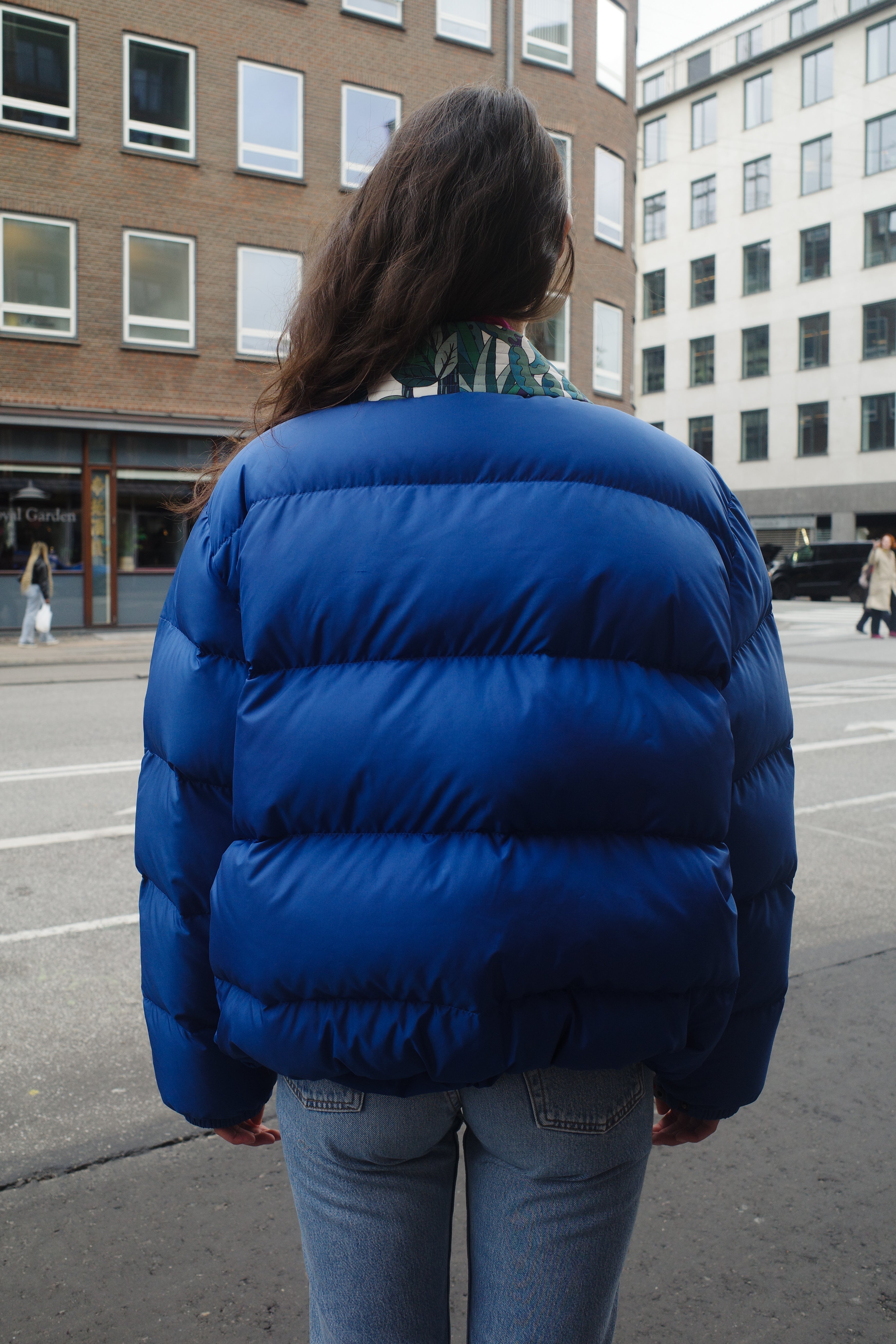 UPCYKLED caro puffer jacket