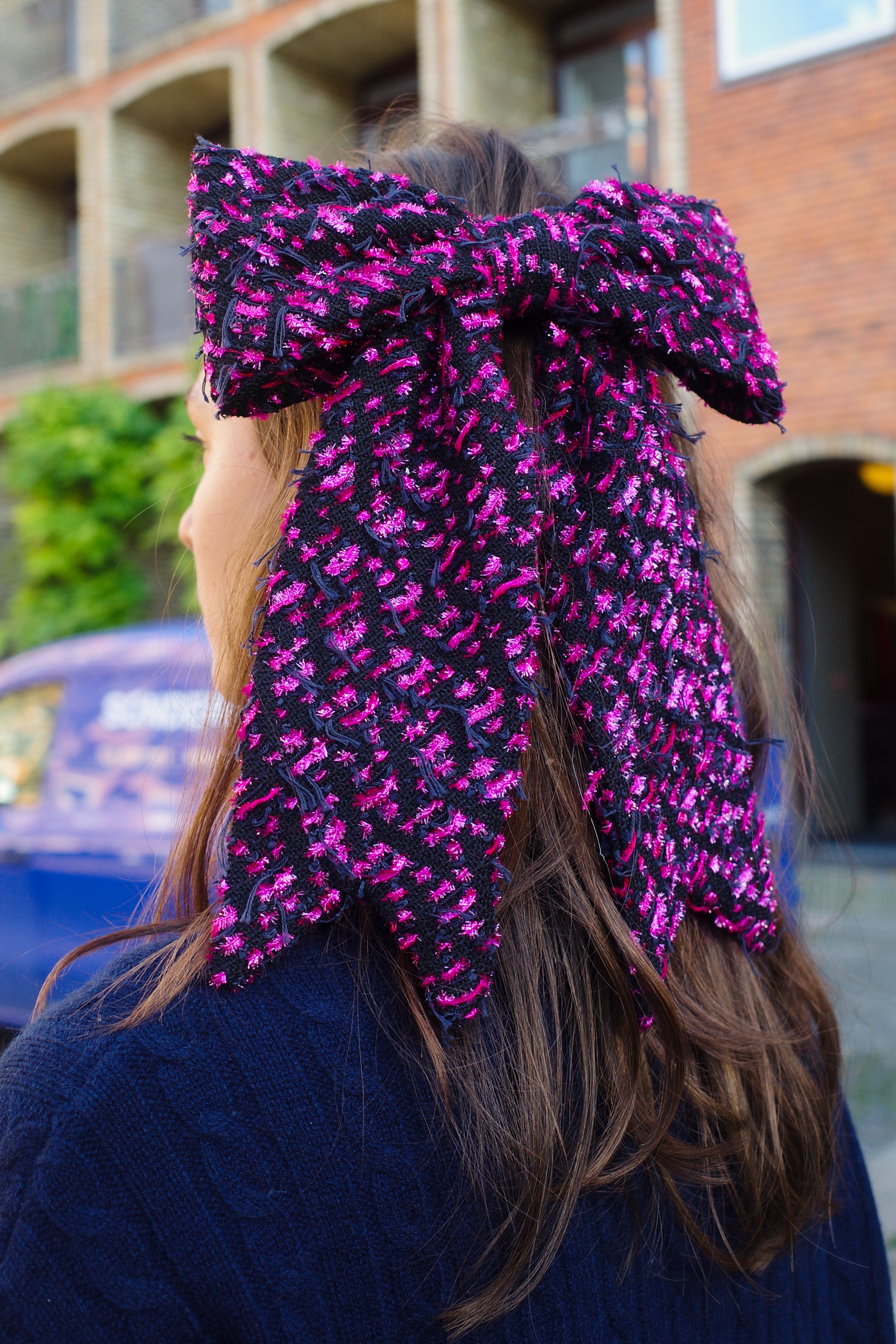 Caro Silk Bow Barrette