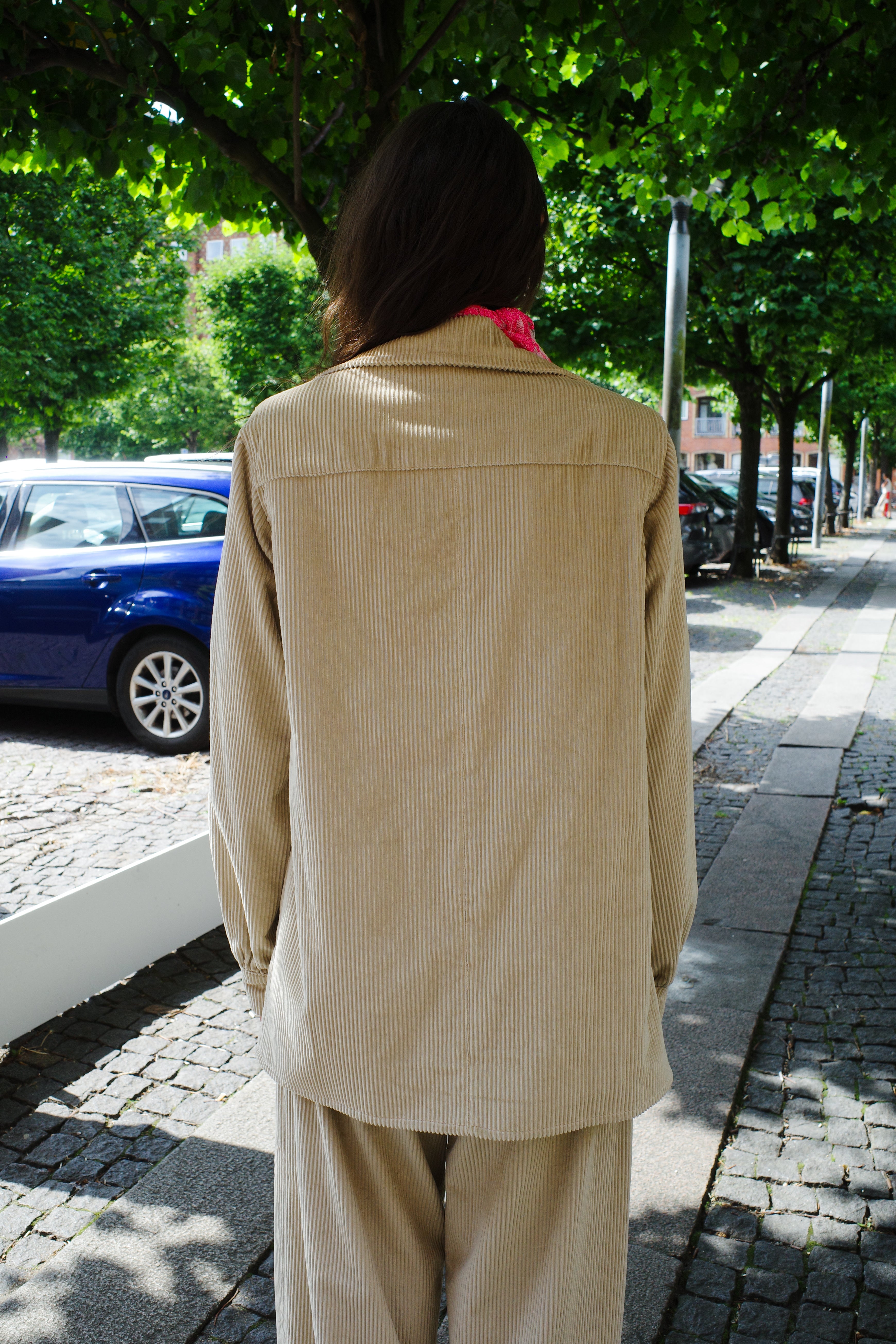 Corduroy Coco Jacket lemon embroidery