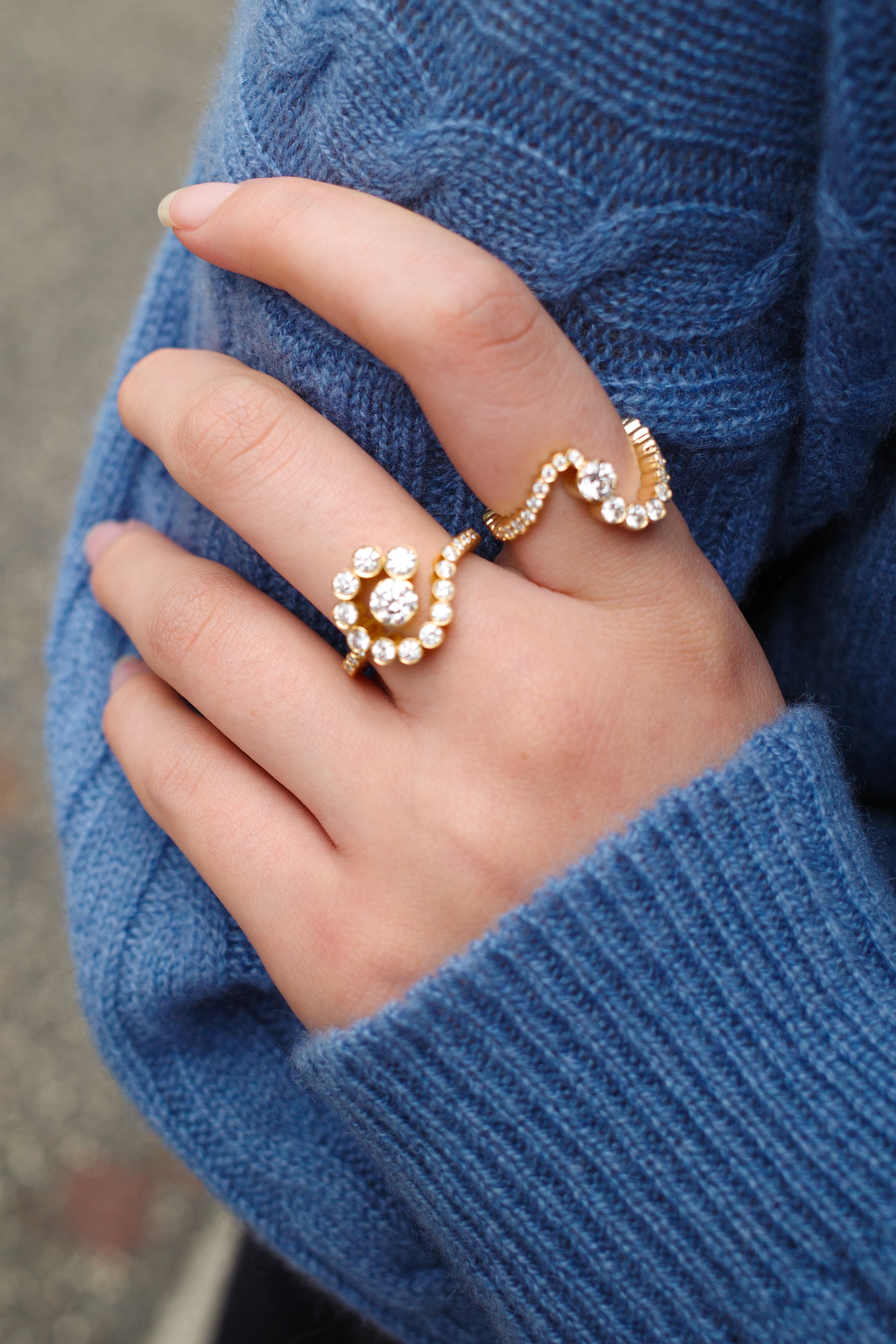 Escargot de Diamant Ring