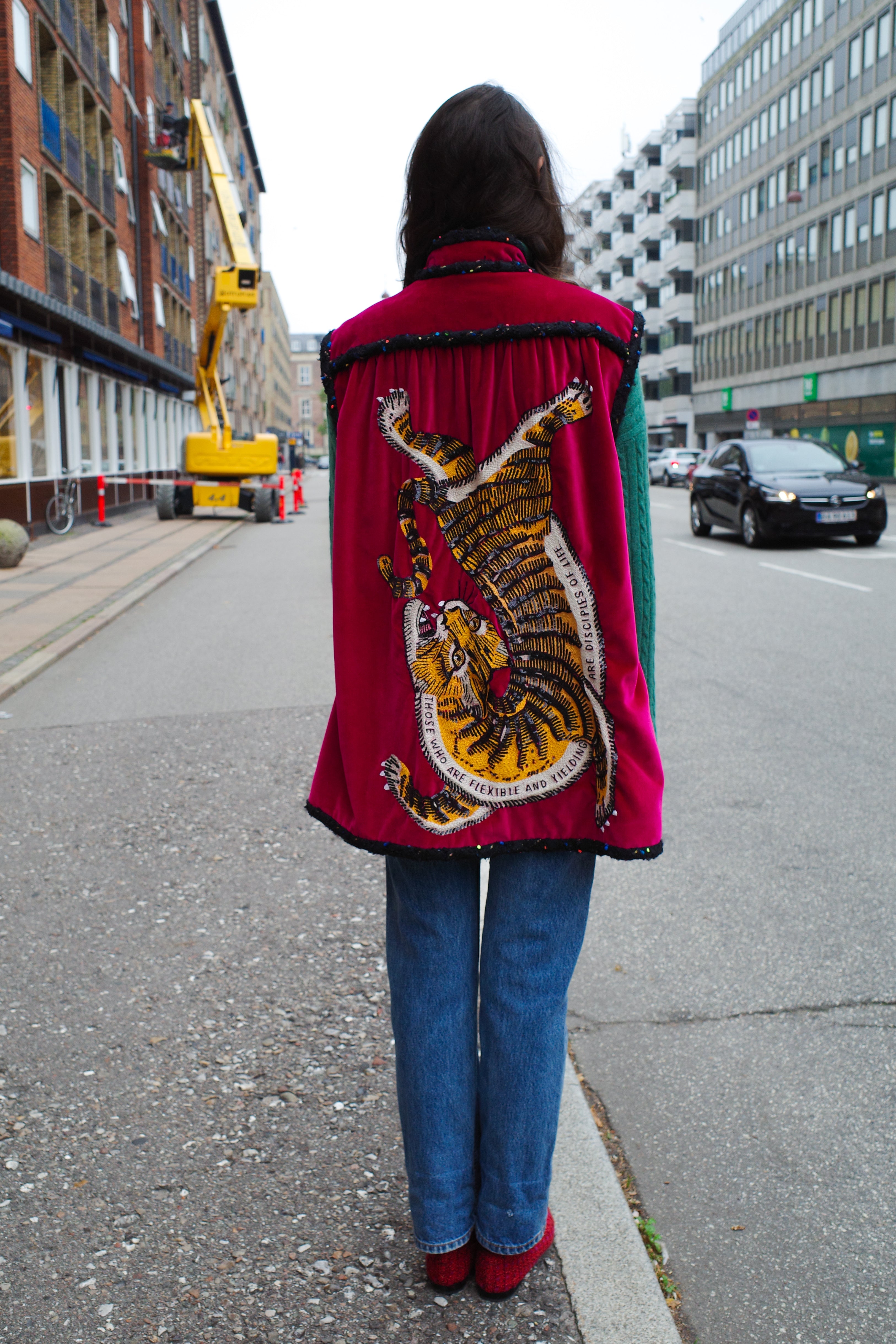 Gaia Vest - Tiger Embroidery